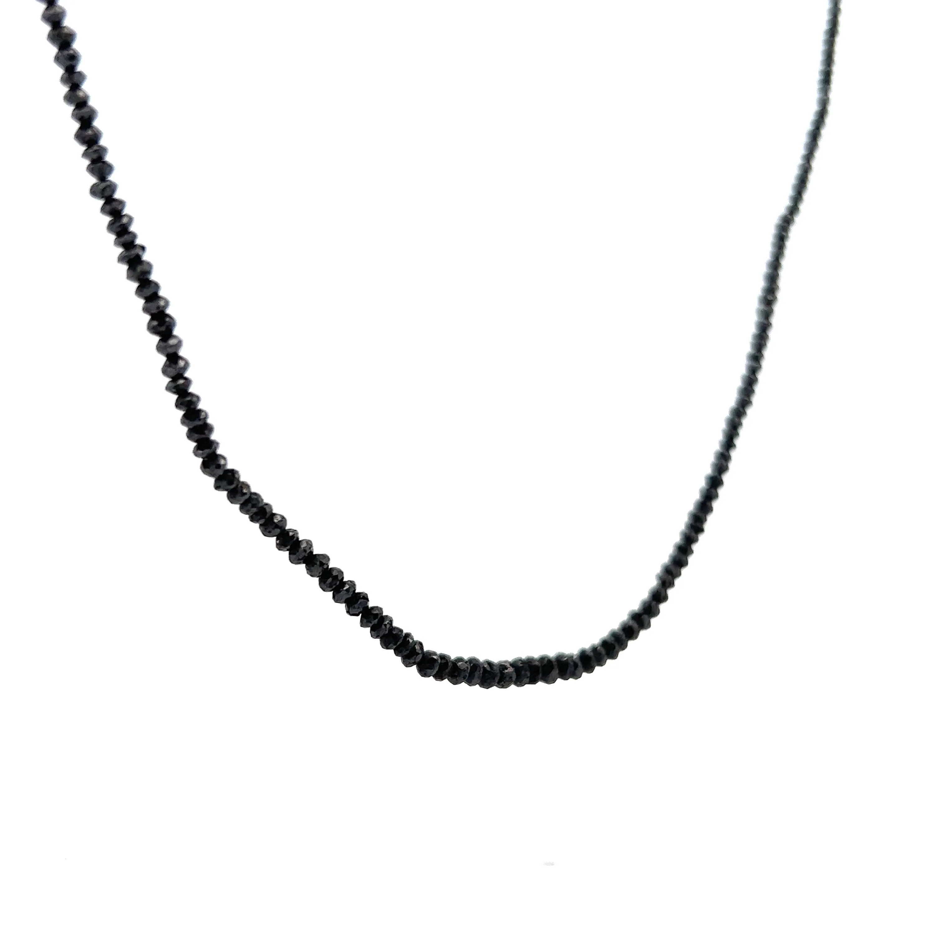 20.00 Black Diamond Necklace in 18K White Gold - Image 3