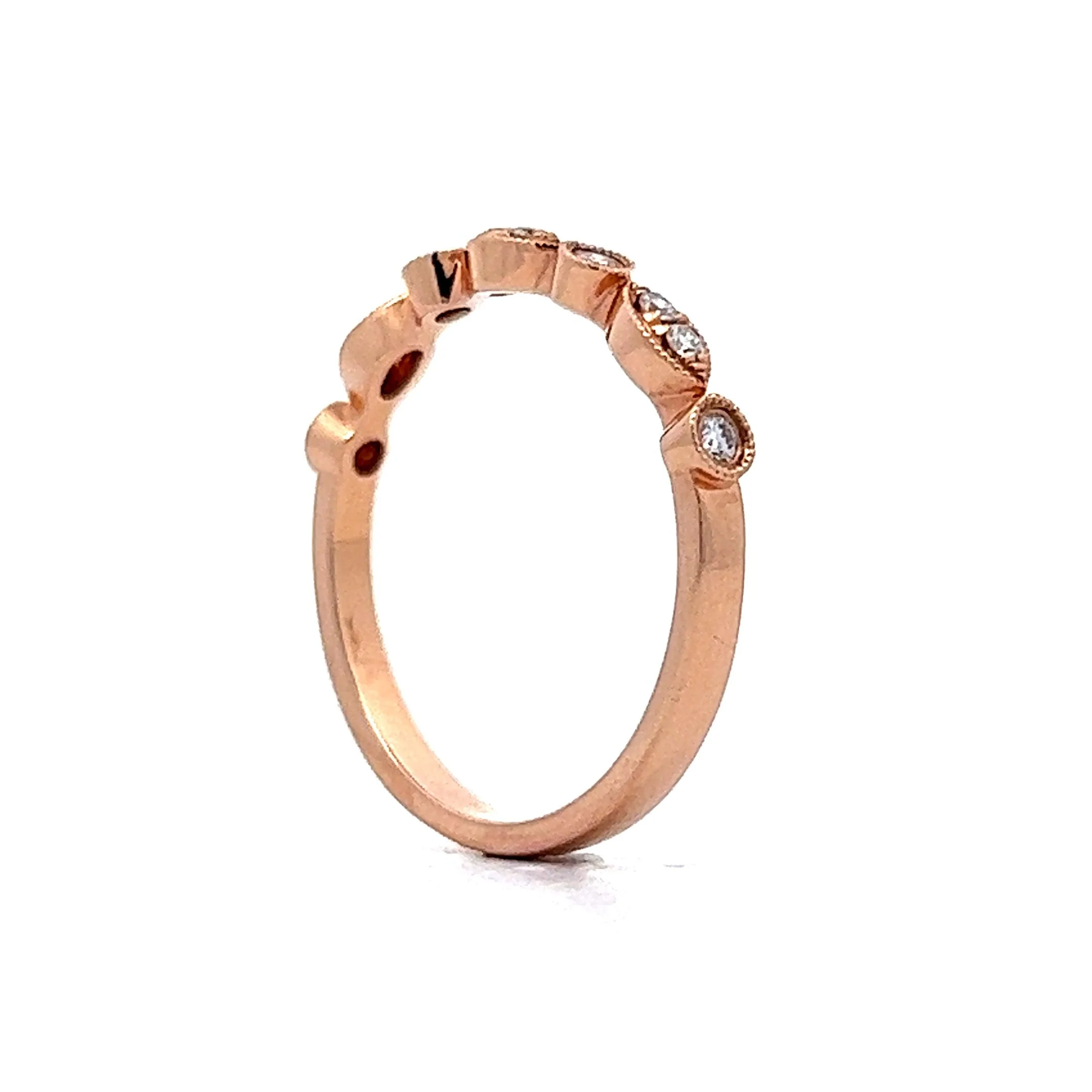 .20 Carat Diamond Wedding Band in Rose Gold - Image 5