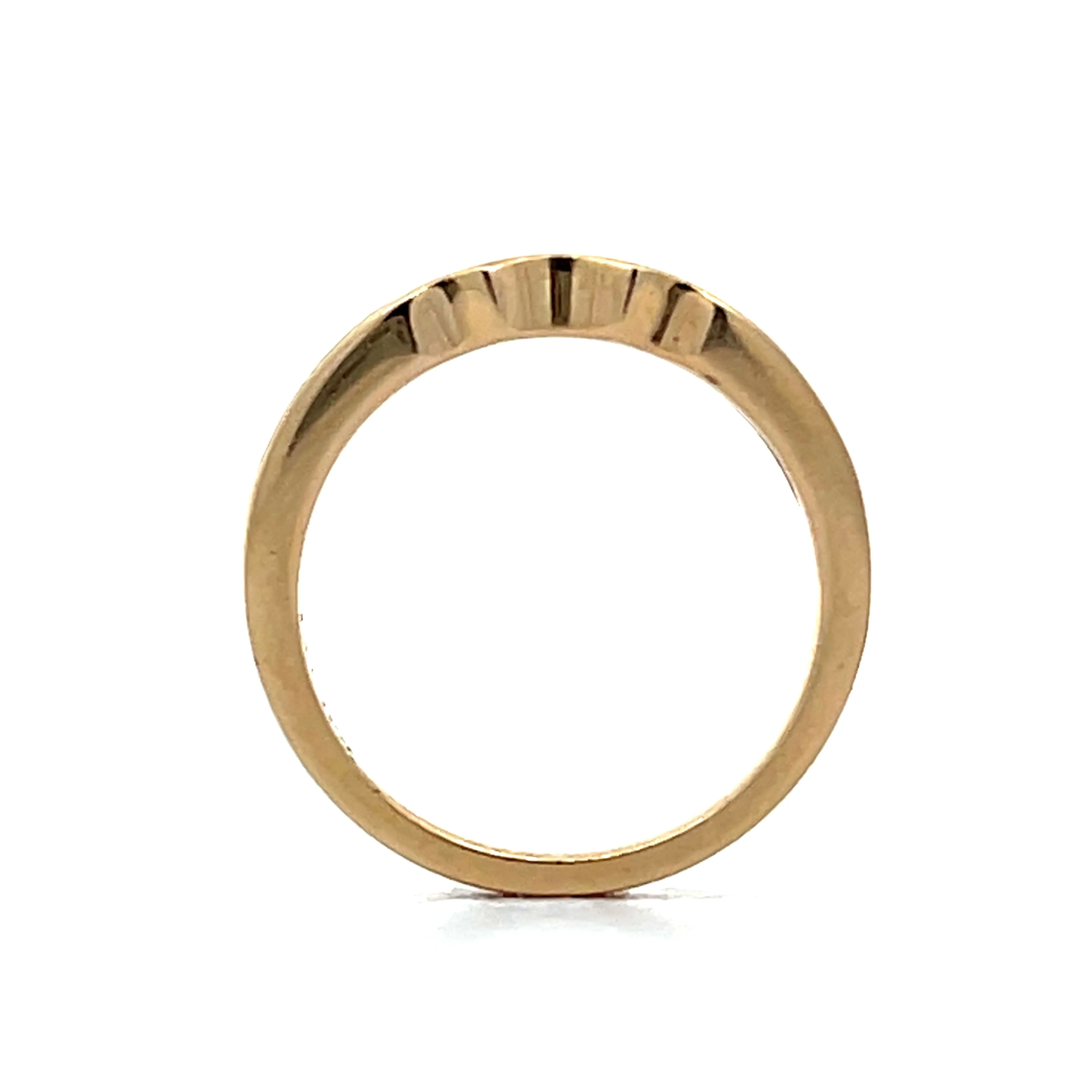 .20 Channel Set Diamond Contour Band in 14k - Image 4