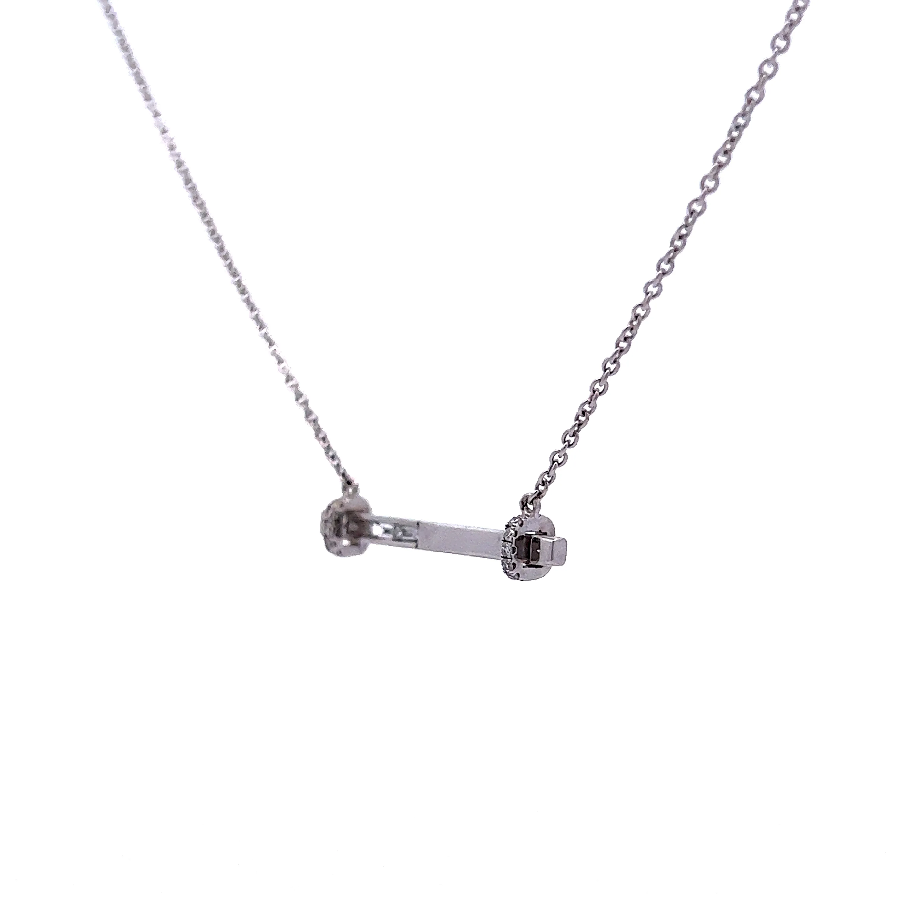 .20 Diamond Baguette Pendant in 14k White Gold - Image 2