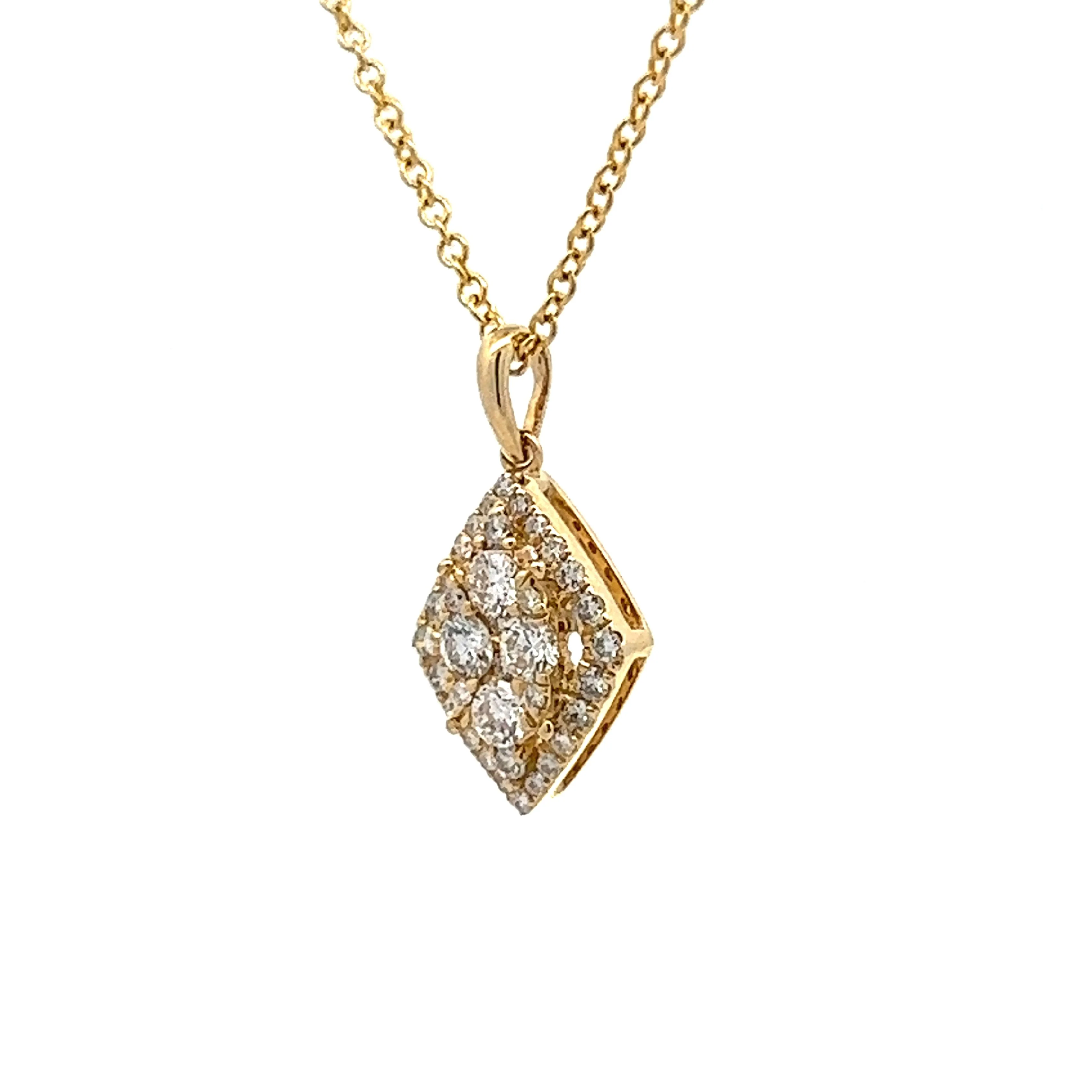 .20 Diamond Pendant Necklace in 14k Yellow Gold - Image 2