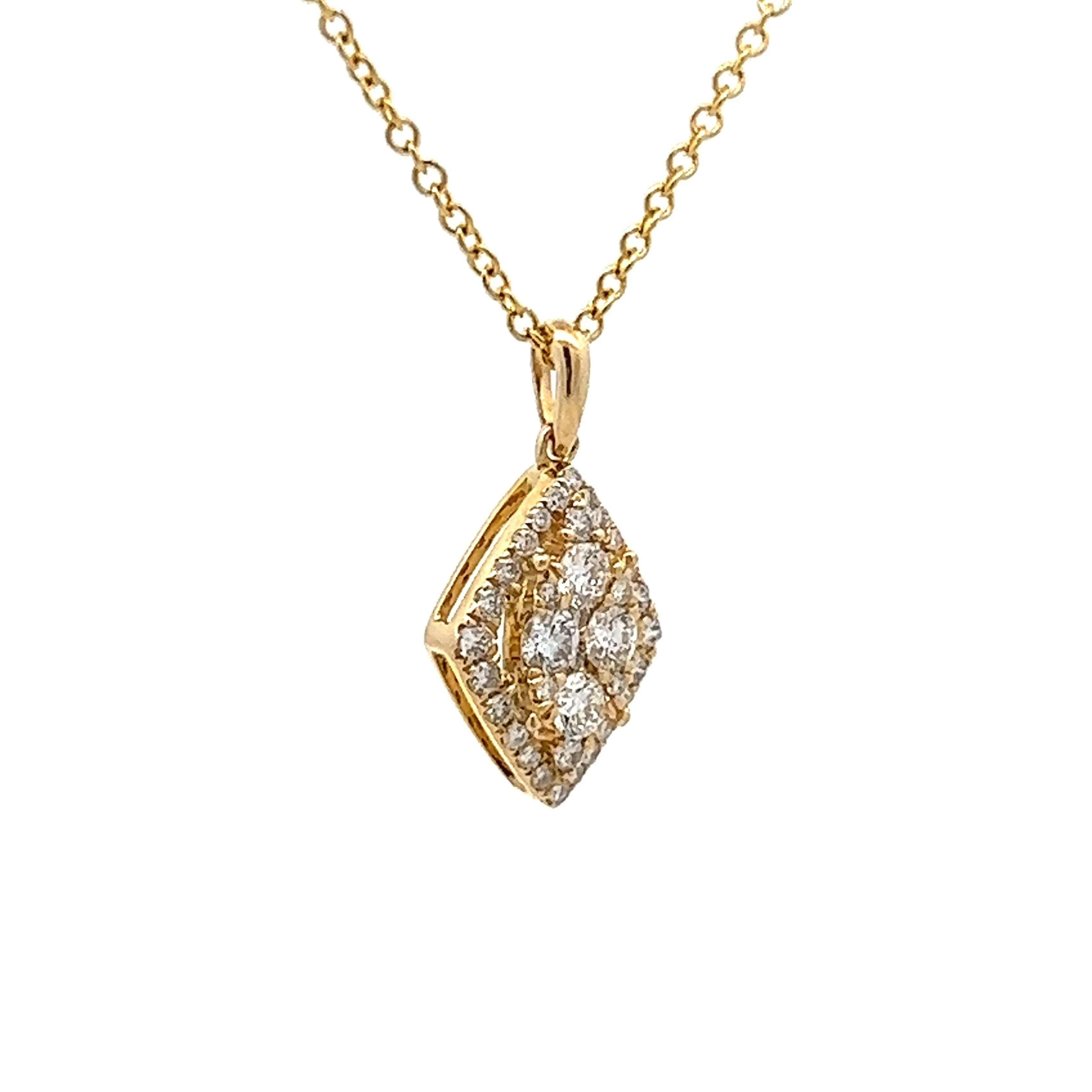 .20 Diamond Pendant Necklace in 14k Yellow Gold - Image 3