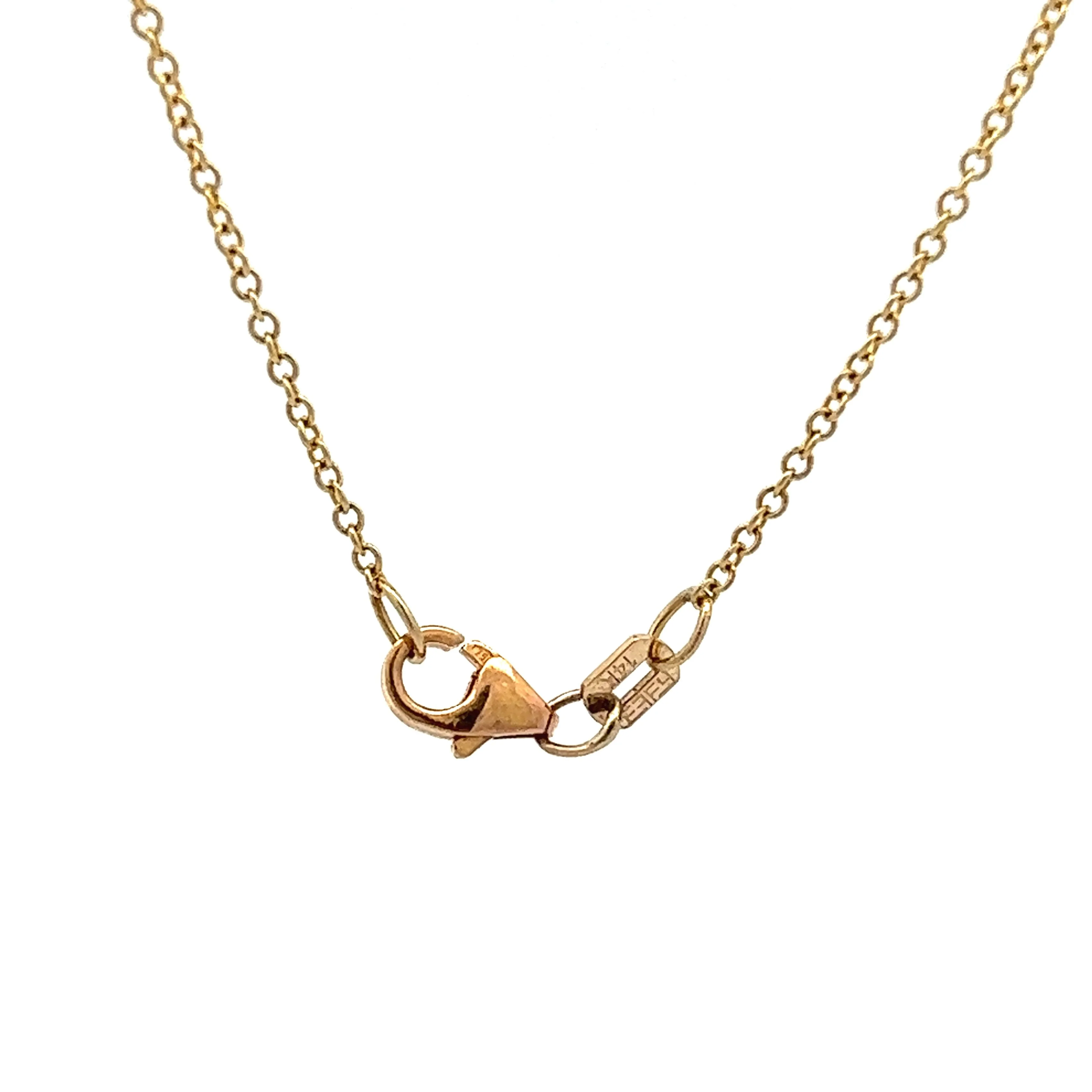 .20 Diamond Pendant Necklace in 14k Yellow Gold - Image 5