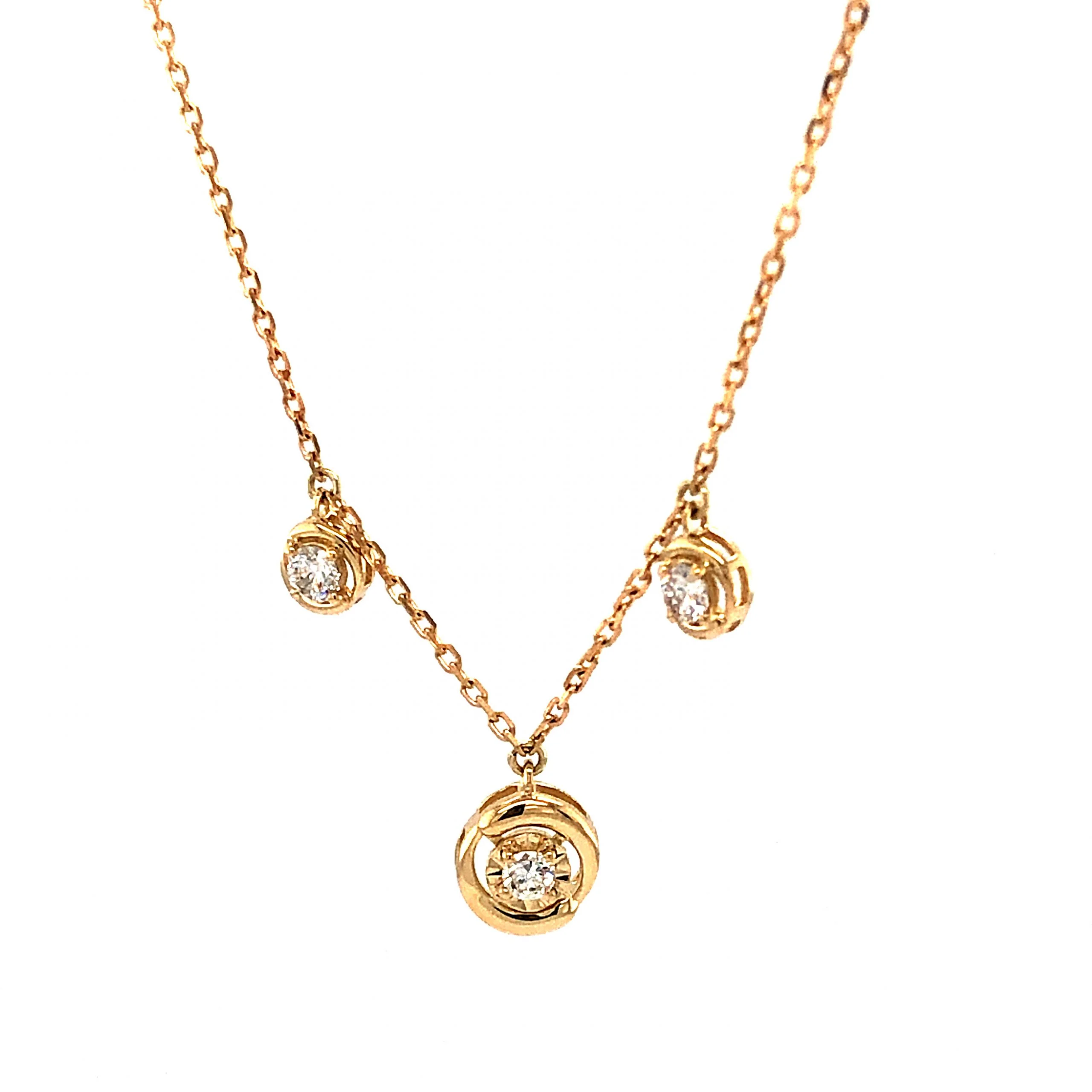 .20 Diamond Pendant Necklace in 14k Yellow Gold - Image 2