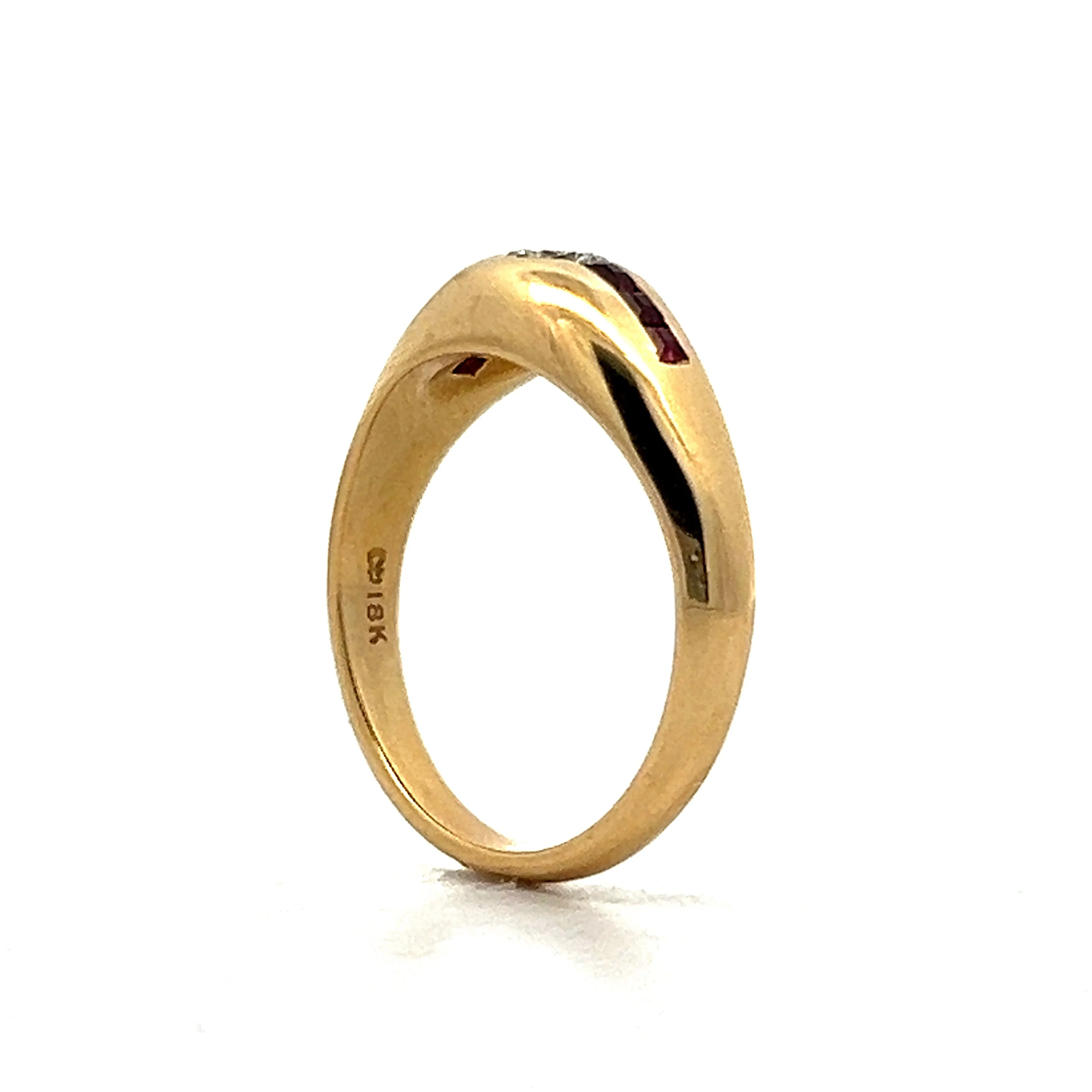 .20 Diamond & Ruby Ring in 18k Yellow Gold - Image 5