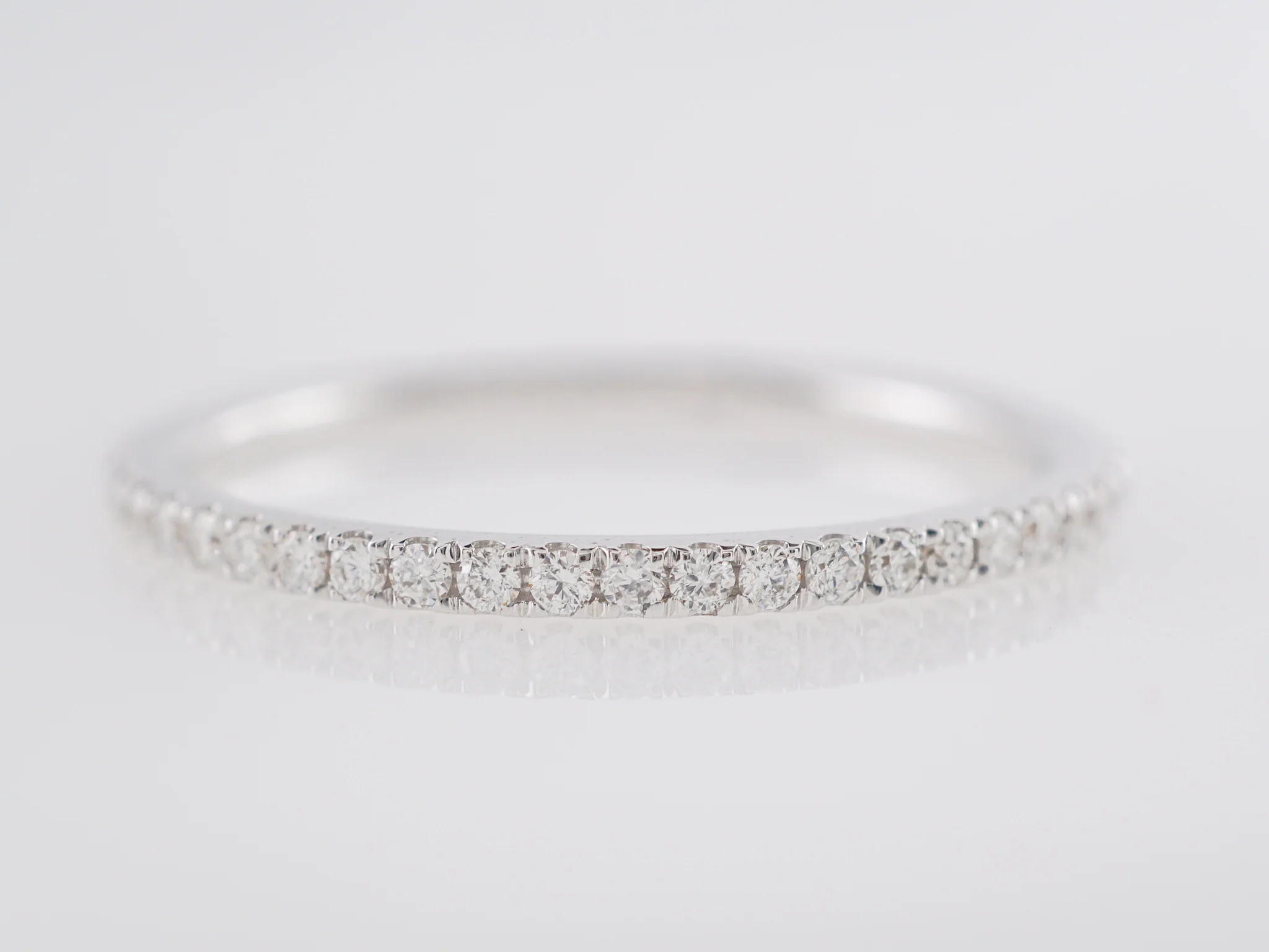 .20 Diamond Wedding Band in 14k White Gold