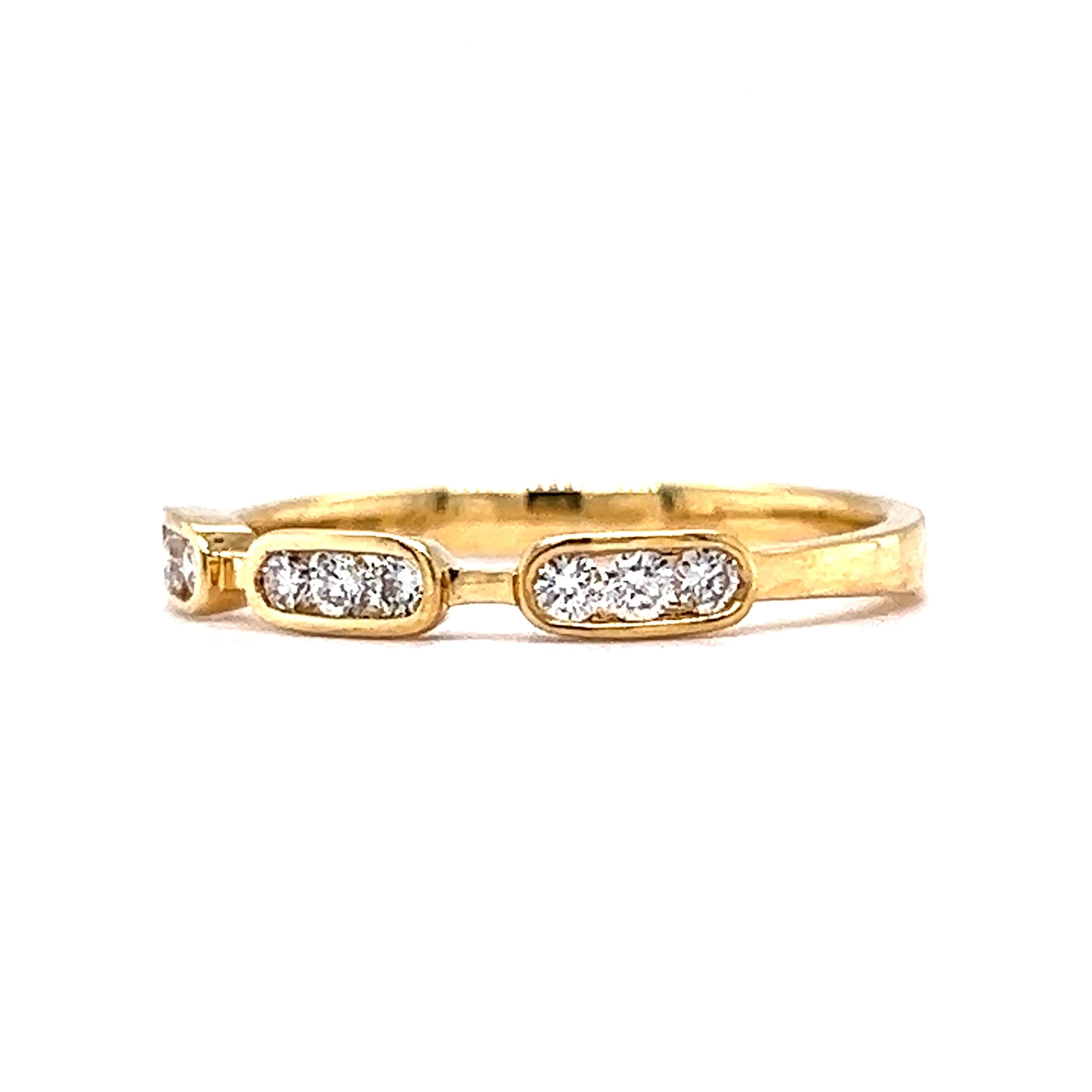 .20 Diamond Wedding Band in 18k Yellow Gold - Image 2