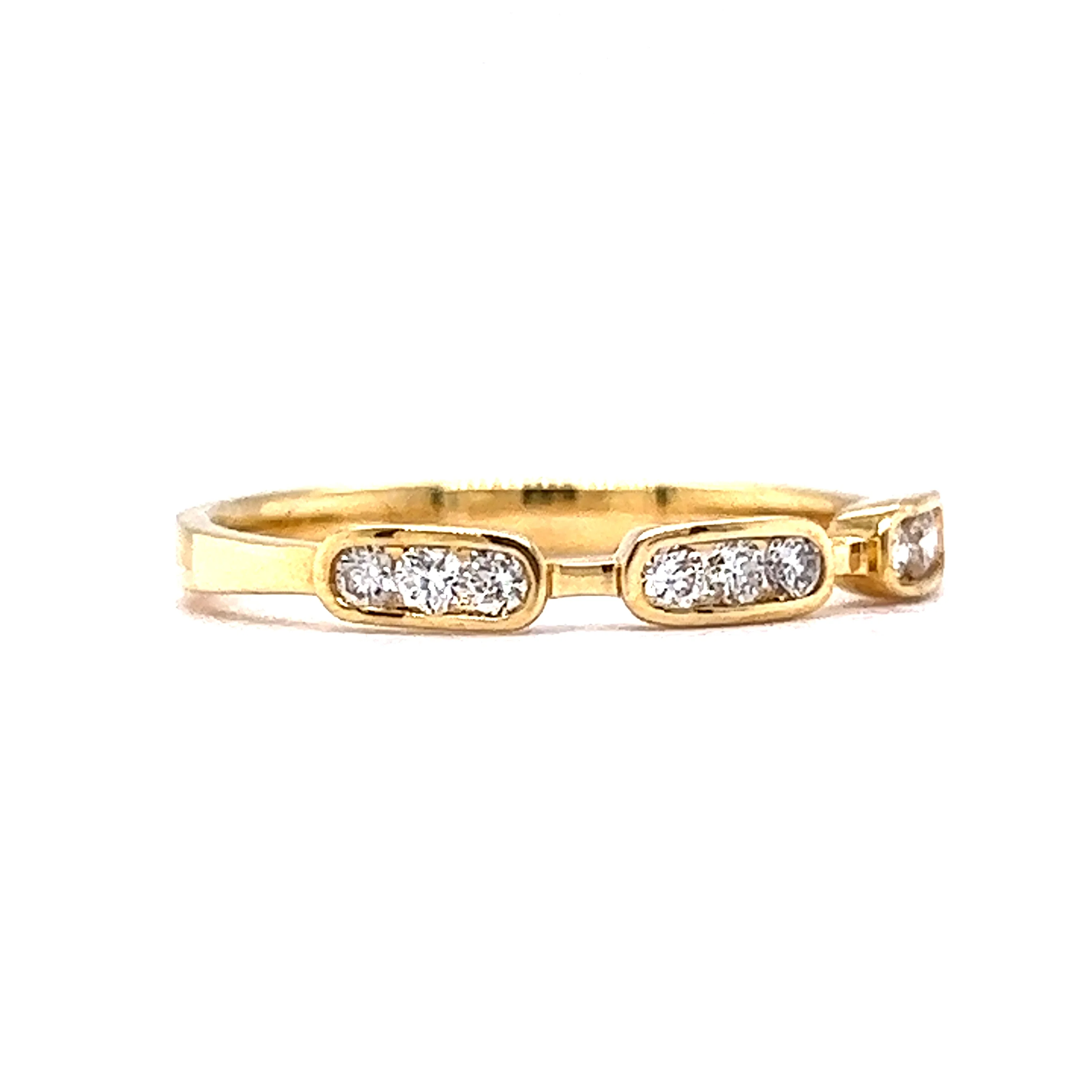 .20 Diamond Wedding Band in 18k Yellow Gold - Image 3