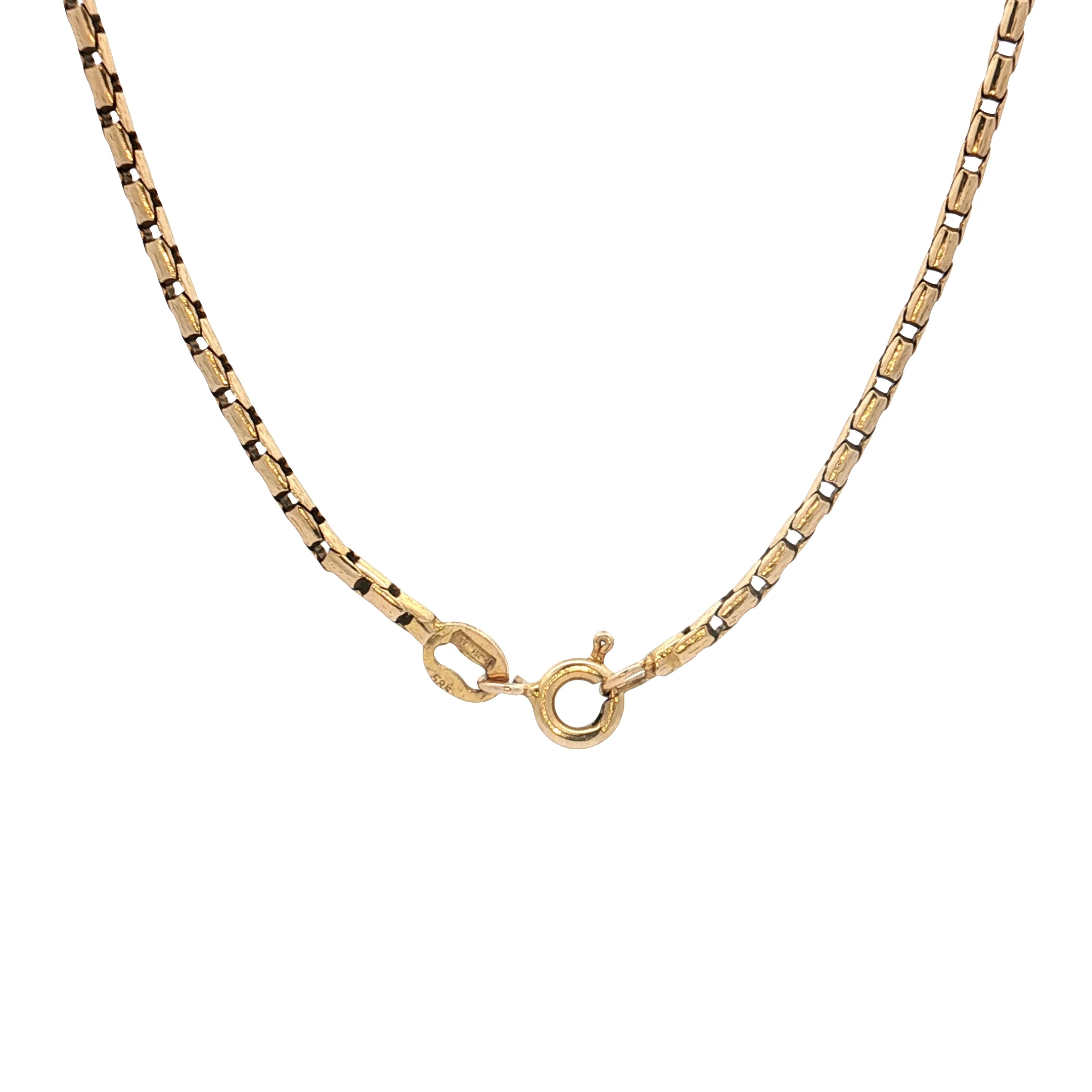 20" Forzentina Link Chain Necklace 14k Yellow Gold - Image 4