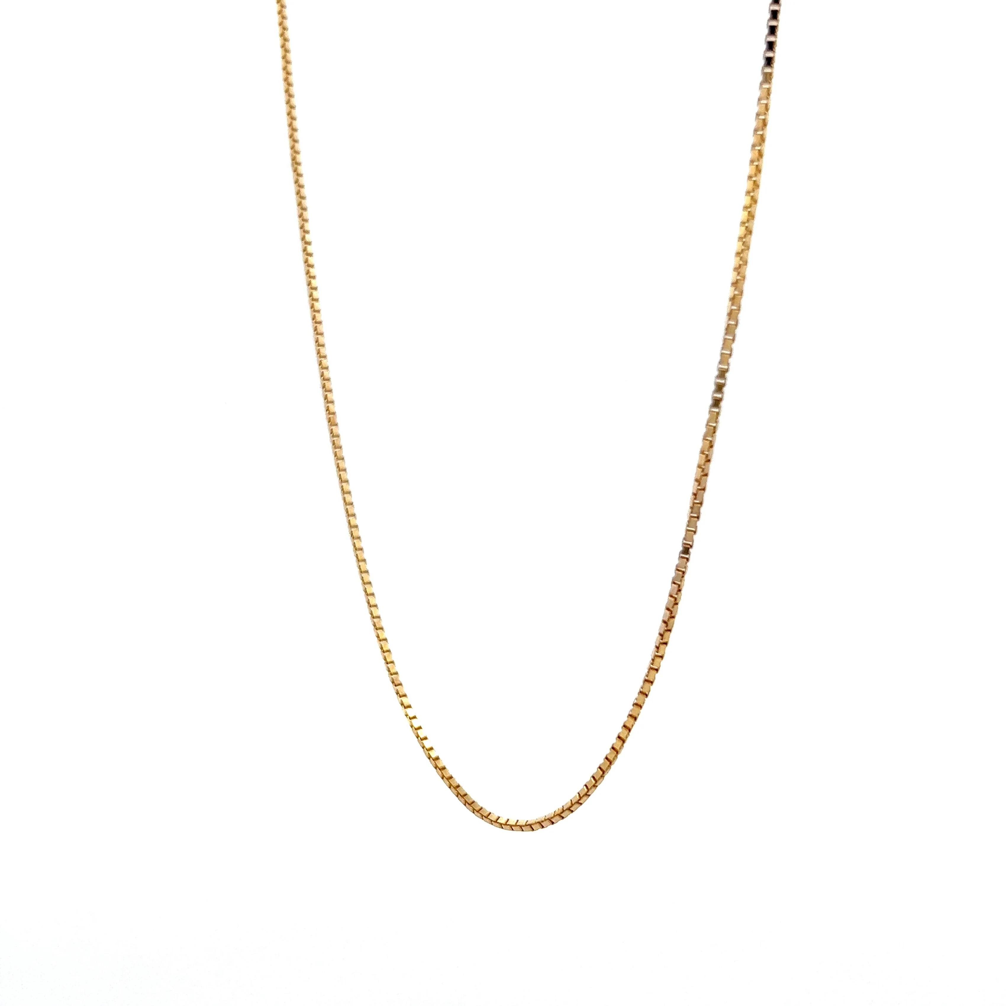20 Inch Box Chain in 14k Yellow Gold - Image 2