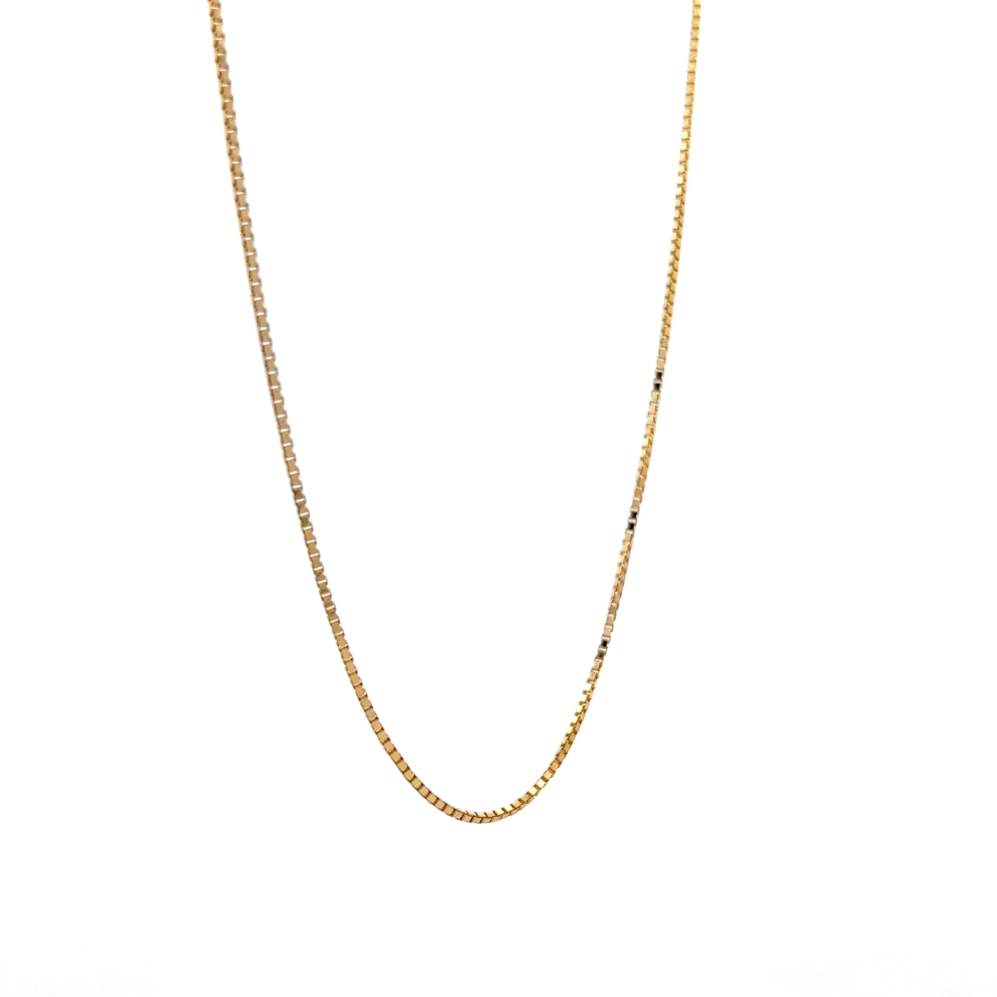 20 Inch Box Chain in 14k Yellow Gold - Image 3