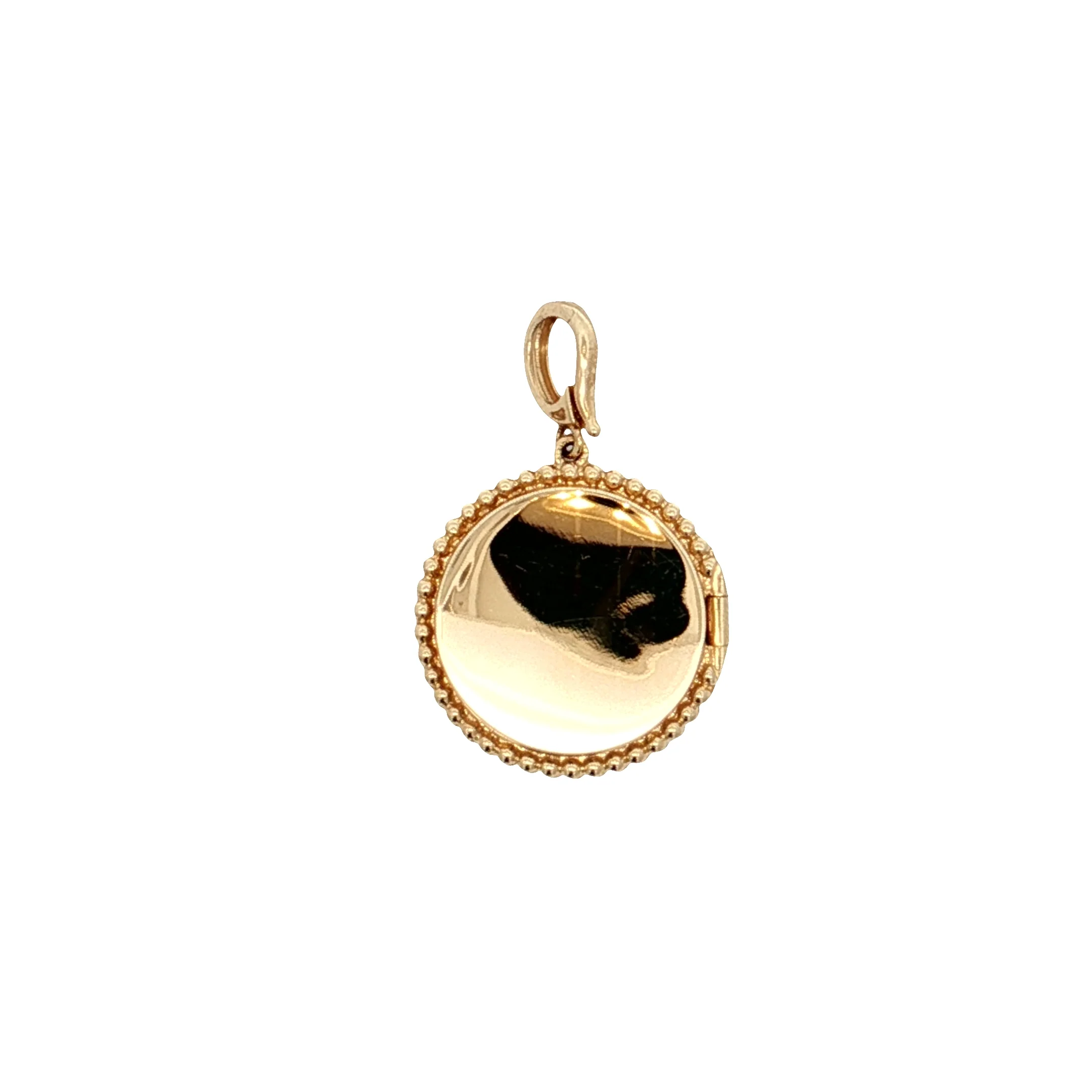 .20 Pave Diamond & Onyx Moon & Star Pendant 14k - Image 2