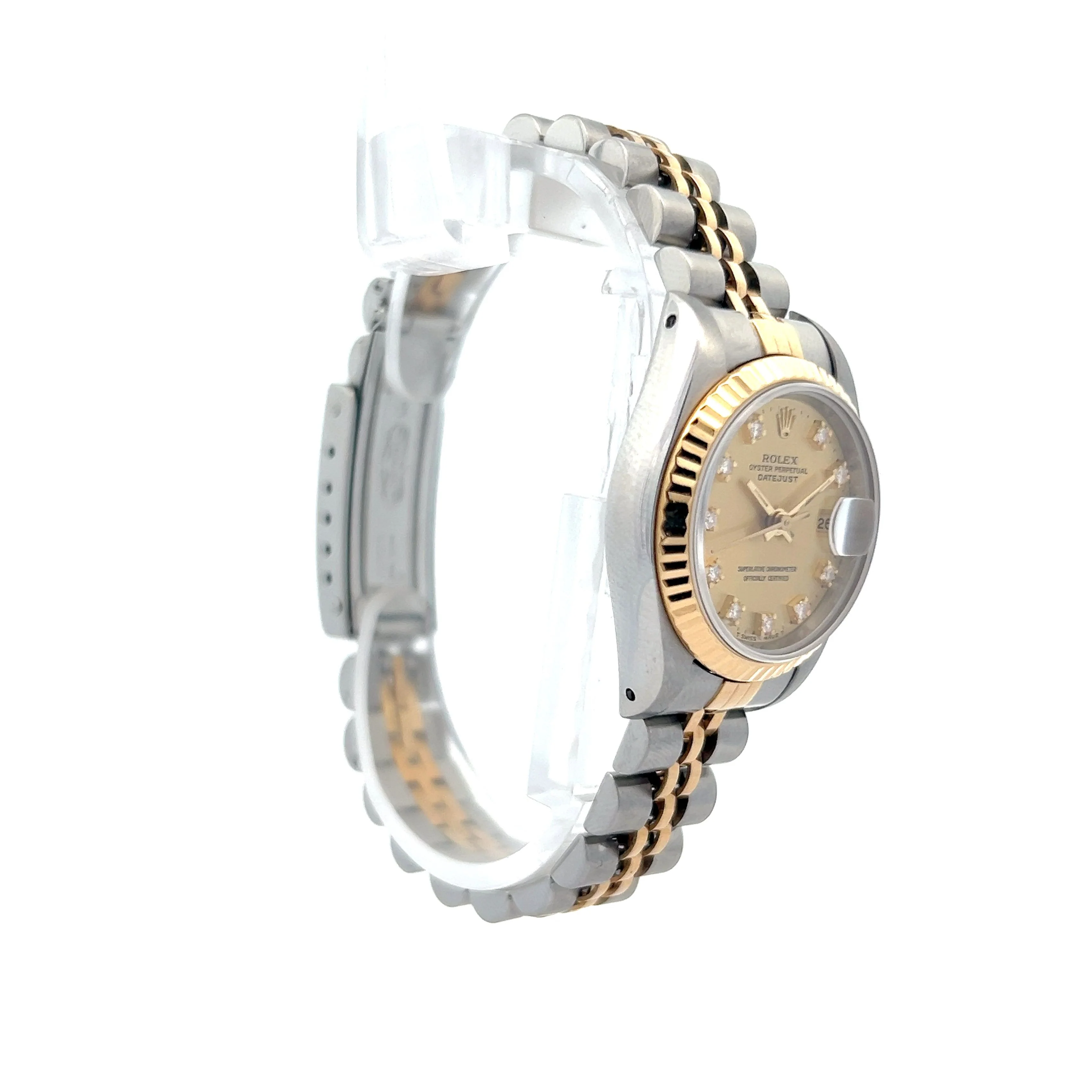 .20 Rolex Ladies Diamond Datejust 69173 in Stainless Steel & 18k - Image 3