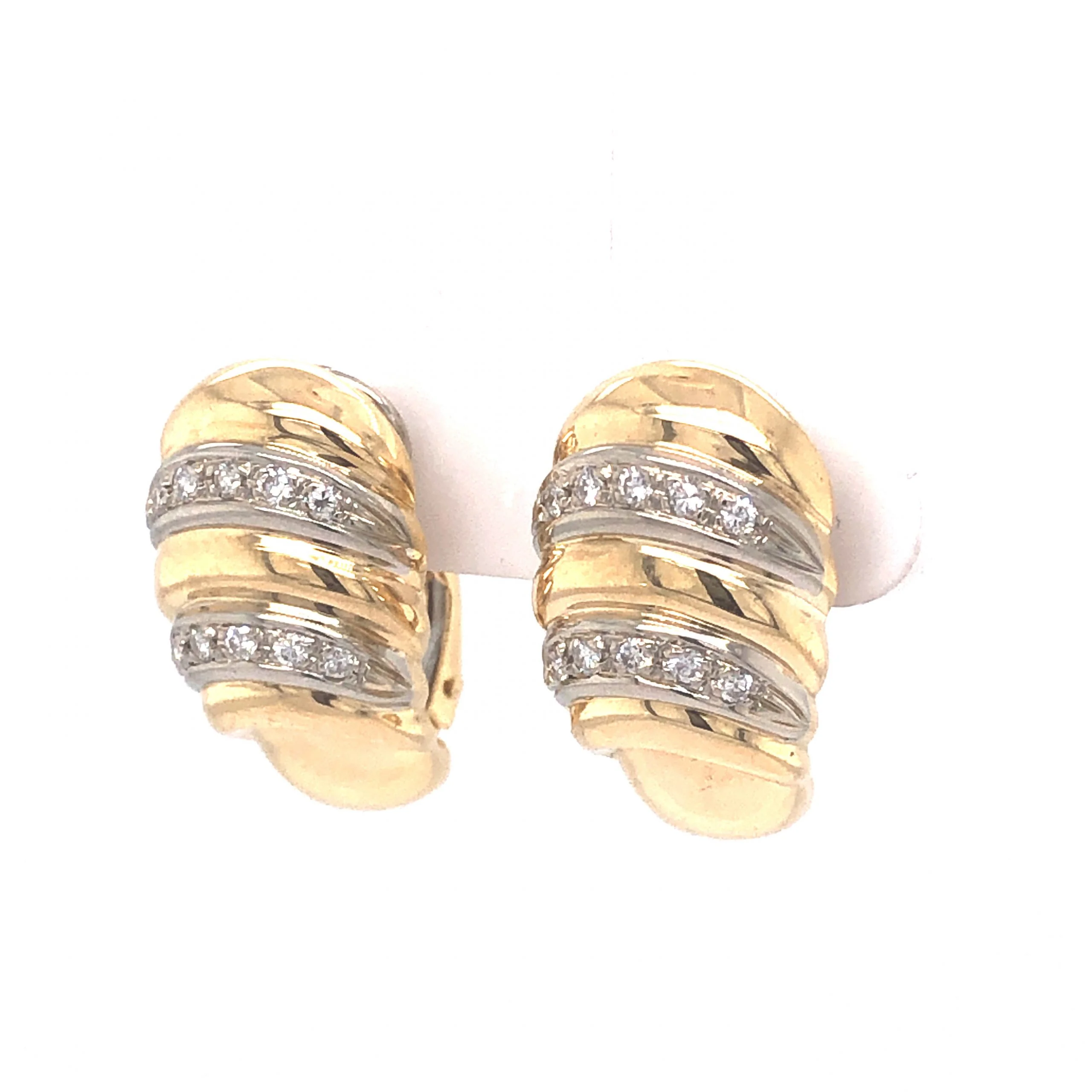 .20 Round Brilliant Cut Diamond Earrings in 18k Gold - Image 2