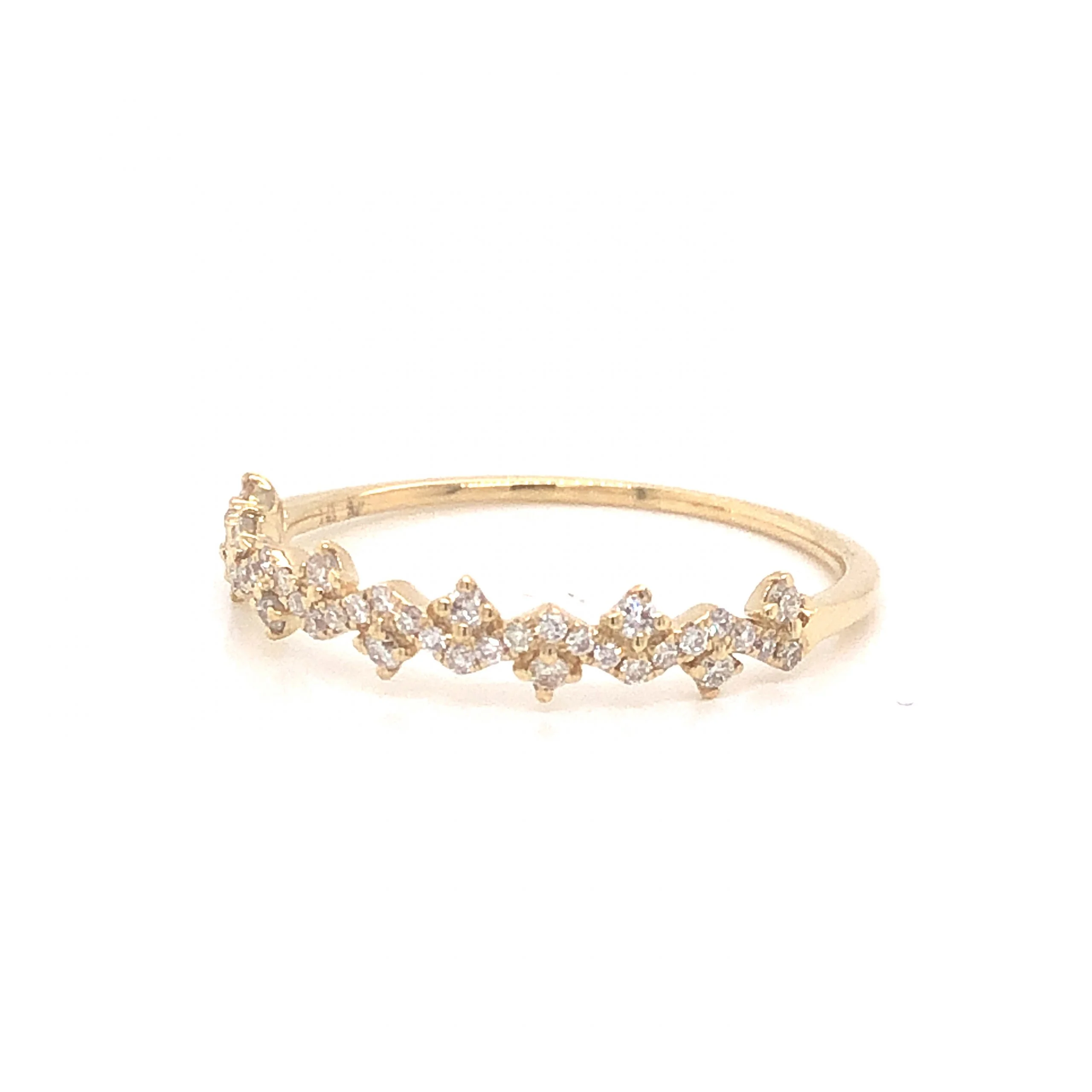 .20 Stacking Diamond Wedding Band in 14k Yellow Gold - Image 2