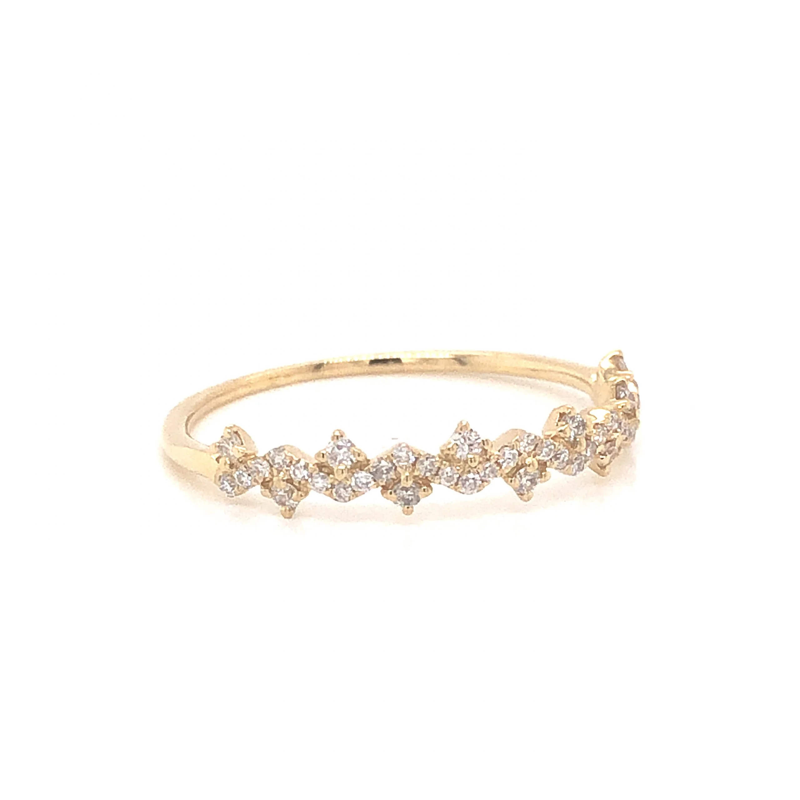 .20 Stacking Diamond Wedding Band in 14k Yellow Gold - Image 3