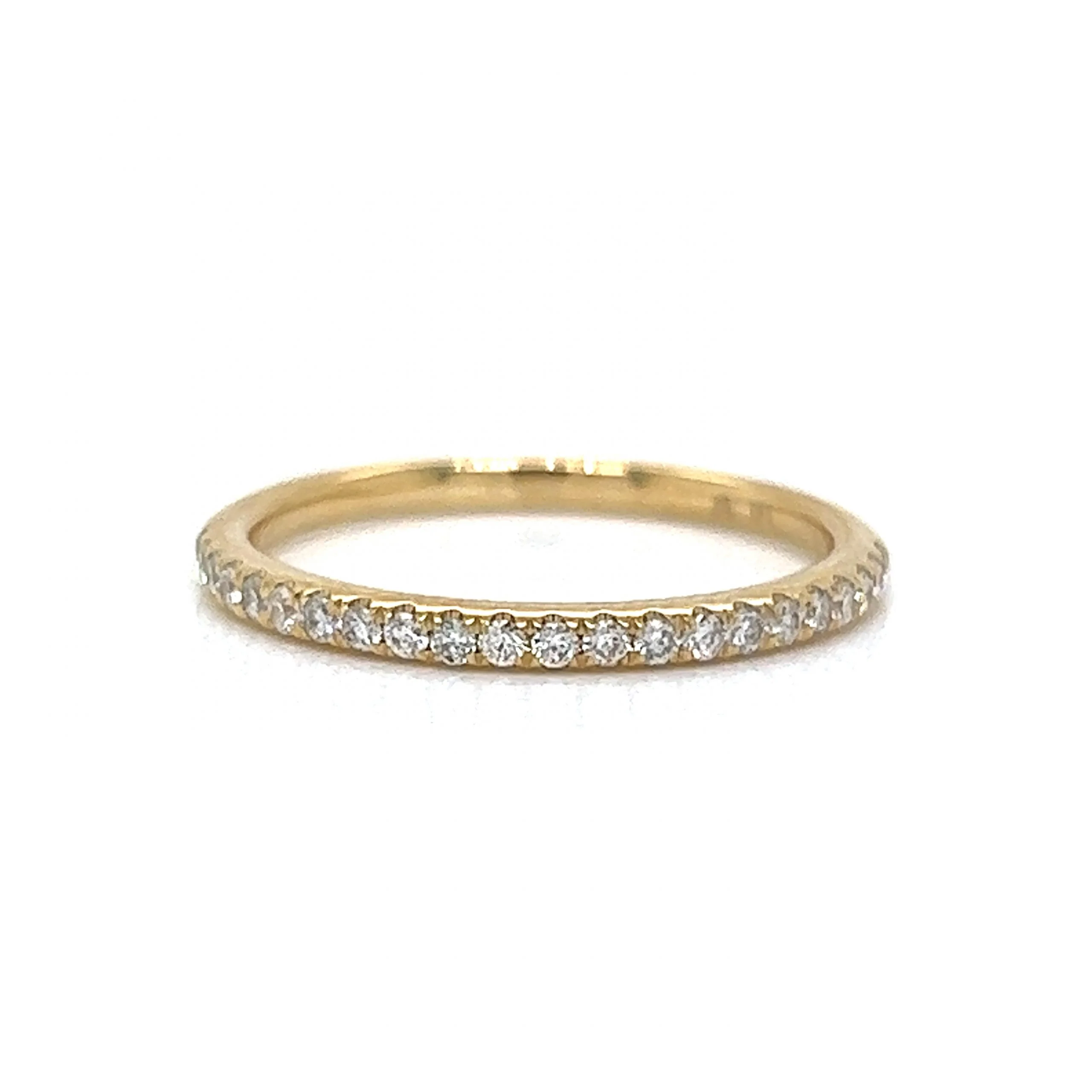 .20 Thin Diamond Wedding Band in 14k Yellow Gold