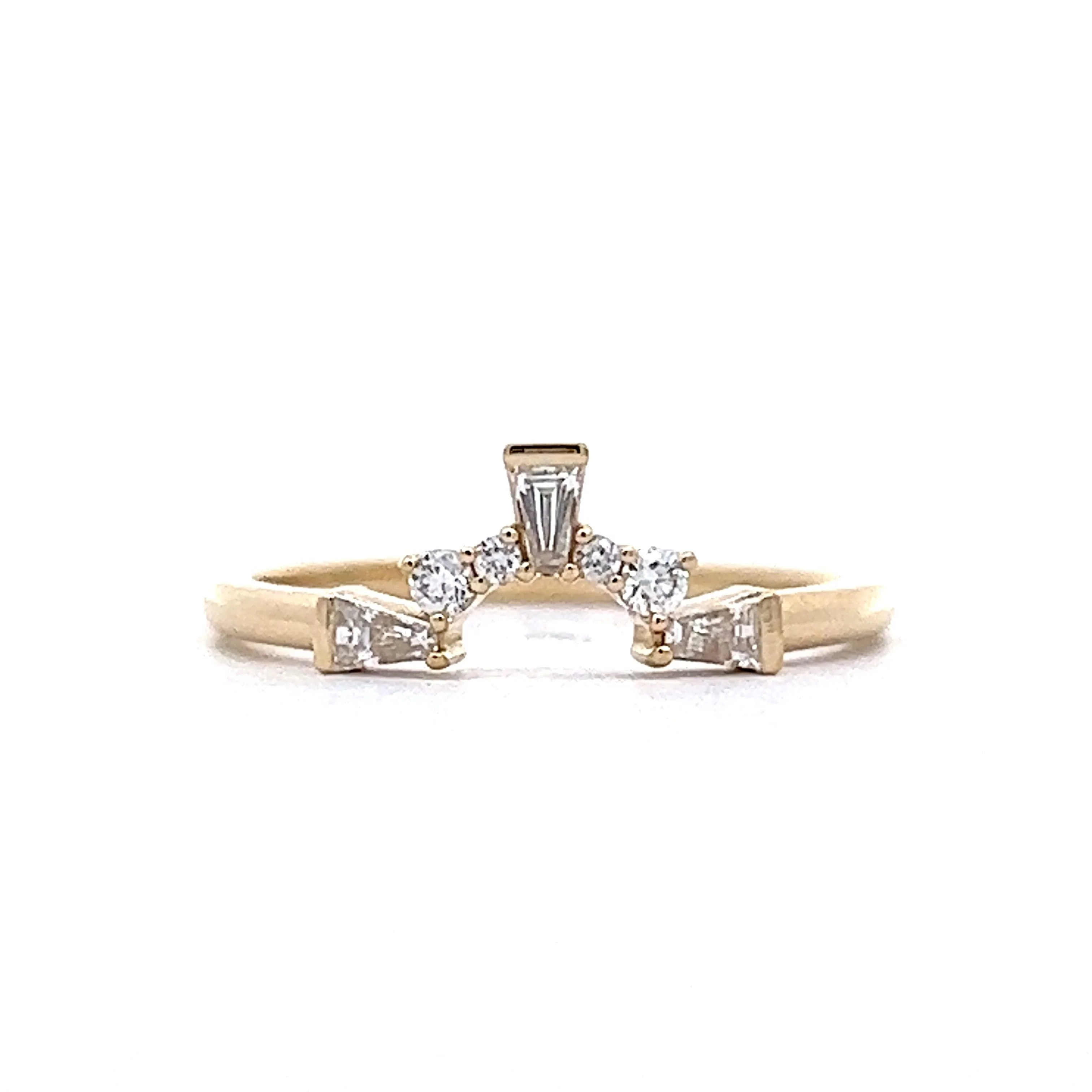 .20 Tiara Diamond Wedding Band in 14k Yellow Gold