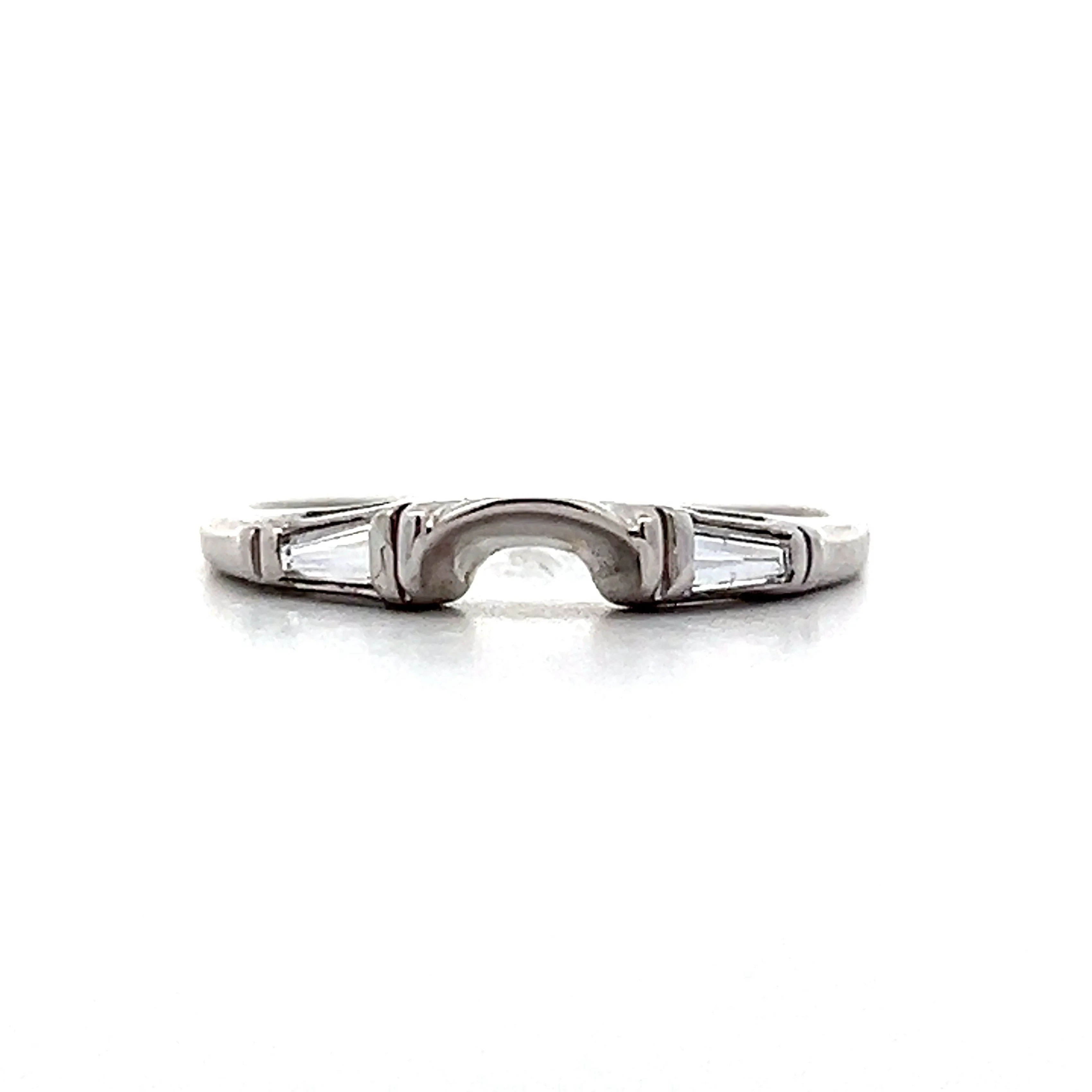 .20 Vintage Mid-Century Contour Wedding Band in 14k