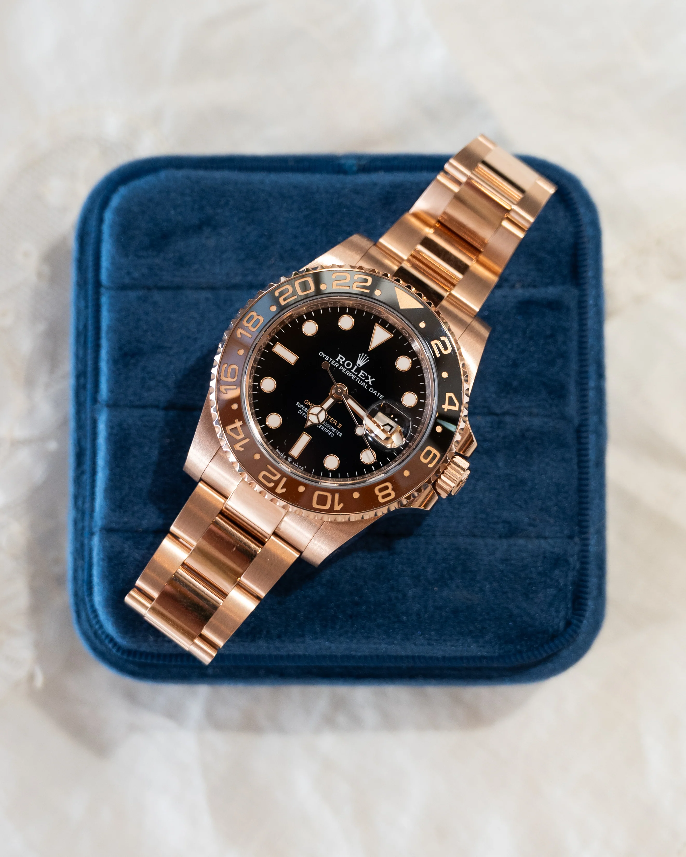 2024 Rolex GMT Master II Root Beer 40mm 18k Rose Gold - Image 5