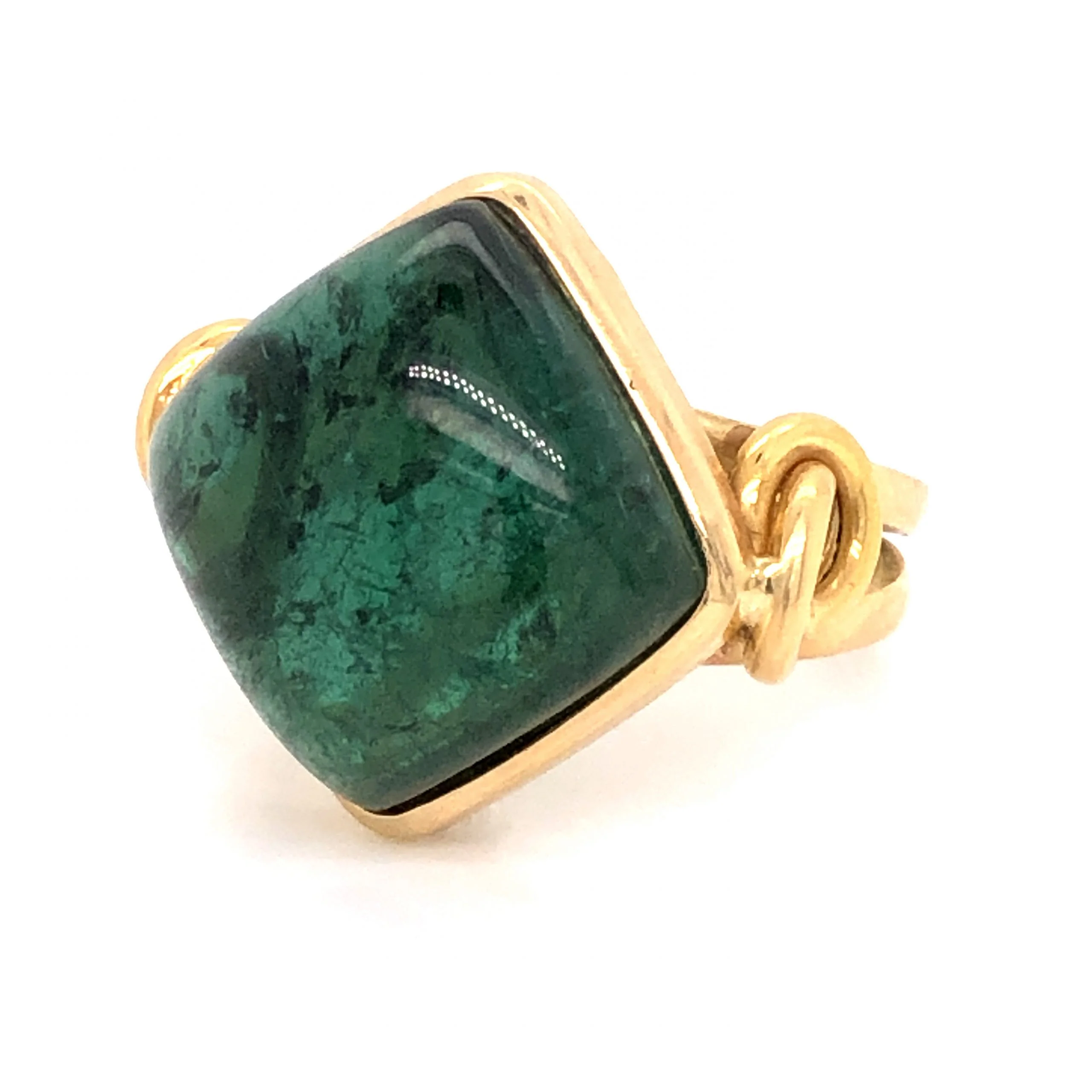 21.00 Tourmaline Cocktail Ring in 14k Yellow Gold - Image 2