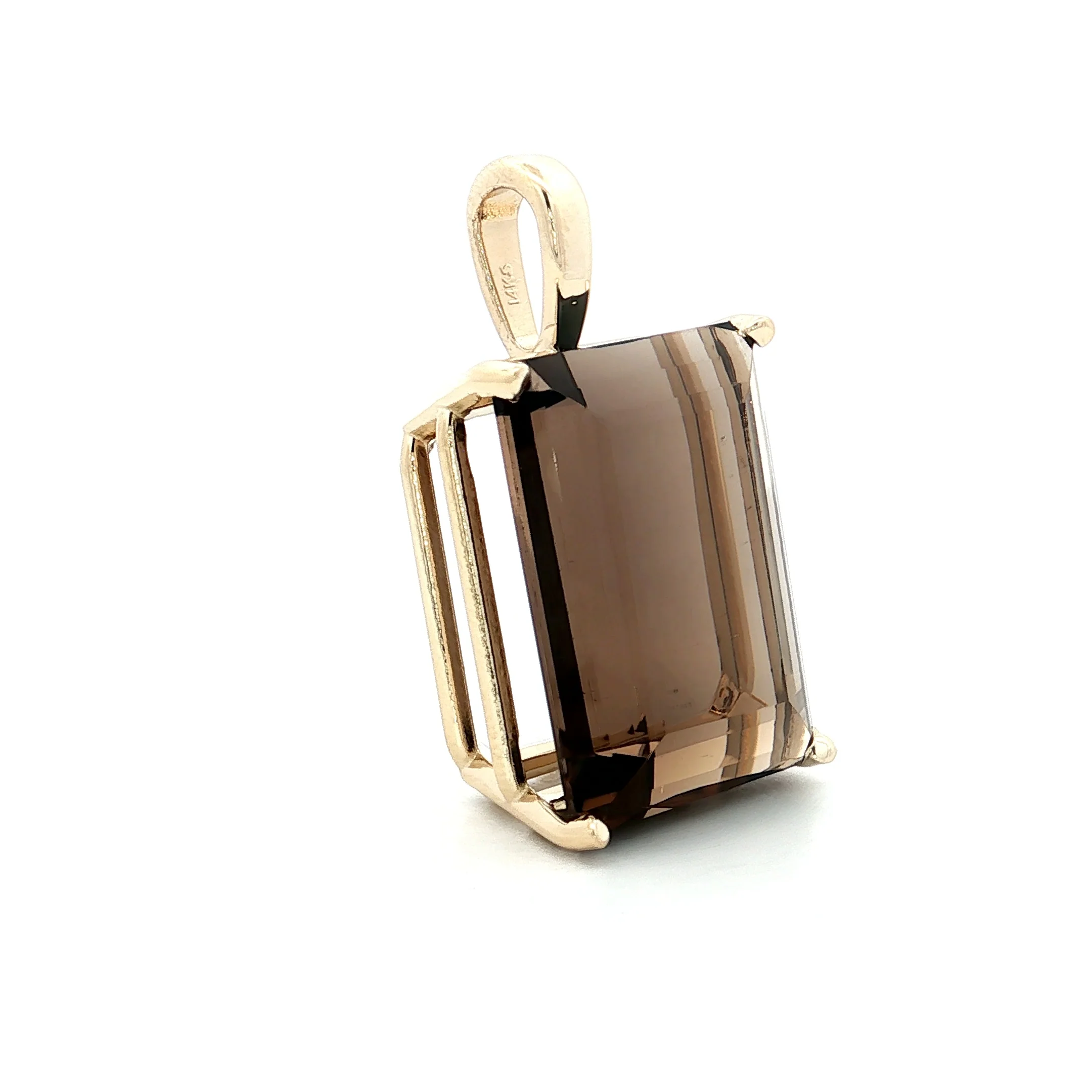 21.50 Filigree x Eleanor Leftwich Smokey Quartz Pendant 14k - Image 3