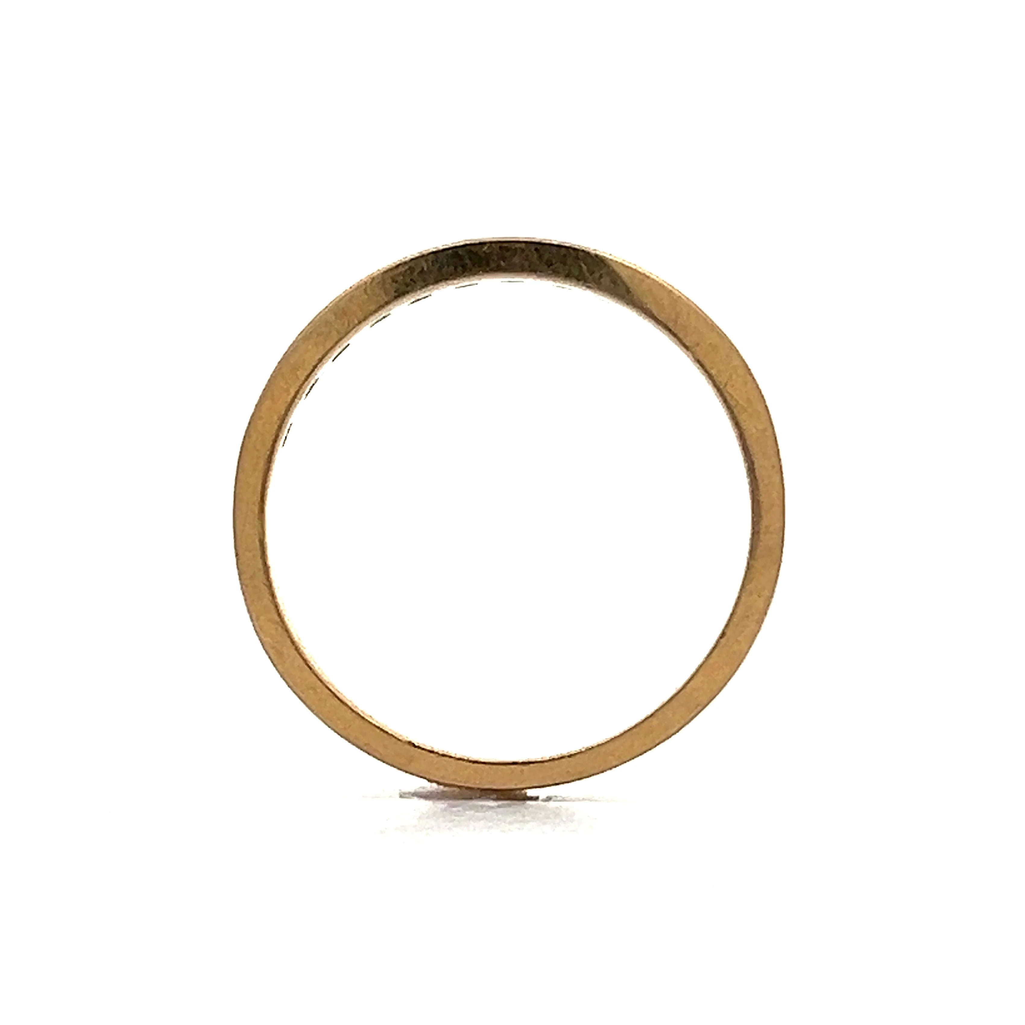 .21 Channel Set Diamond Wedding Band in Yellow Gold - Image 5