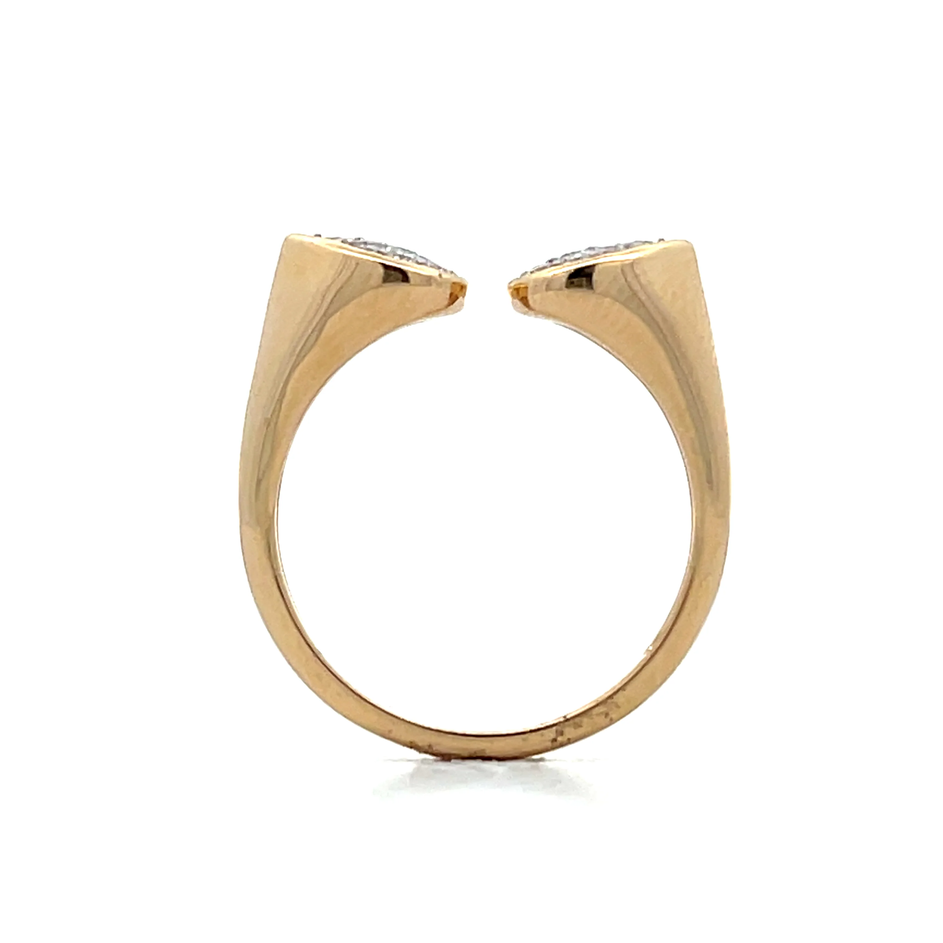 .21 Diamond Bypass Cocktail Ring in 14k Yellow Gold - Image 4