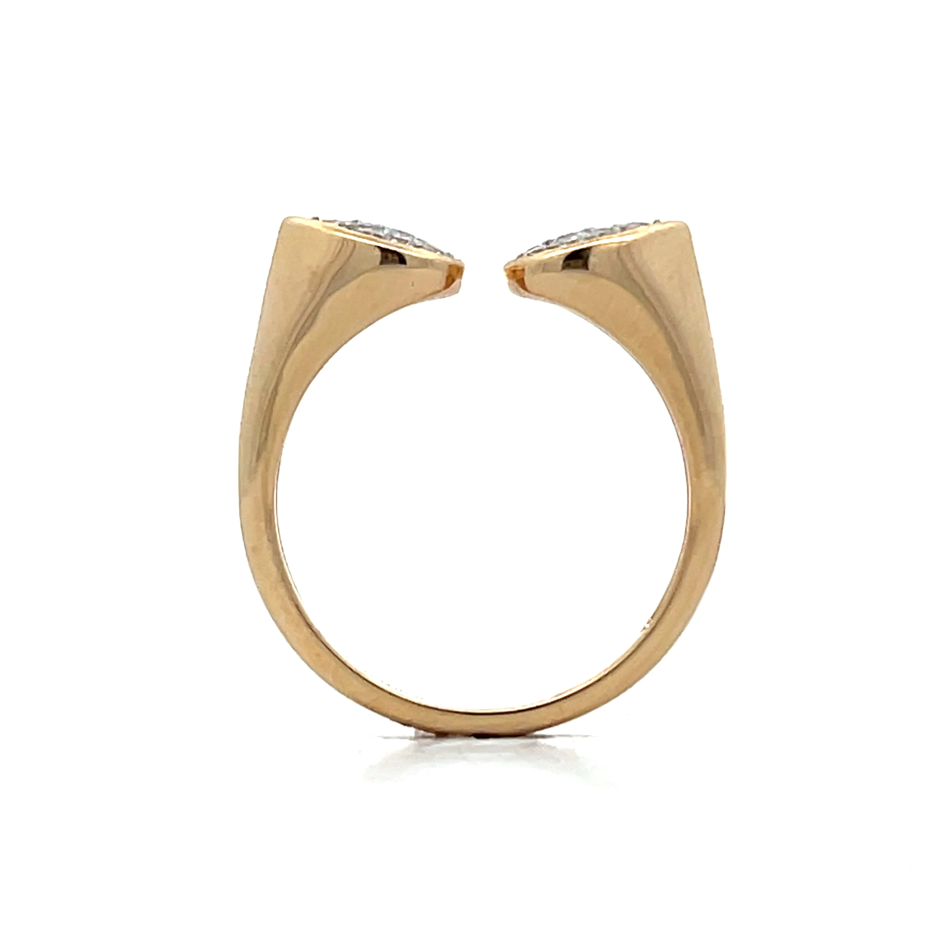 .21 Diamond Bypass Cocktail Ring in 14k Yellow Gold - Image 5