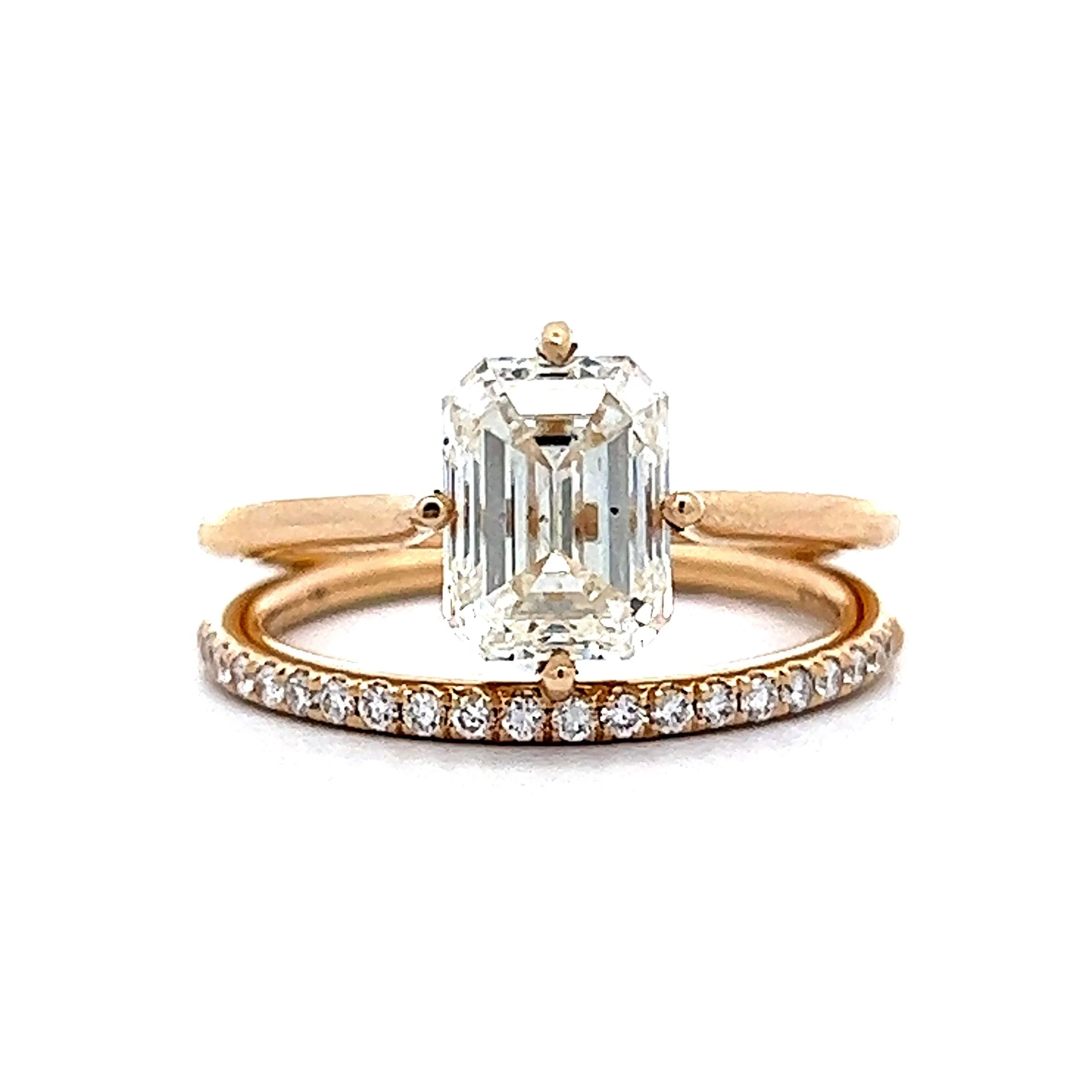 .21 Diamond Pave Wedding Band in 14k Yellow Gold - Image 6