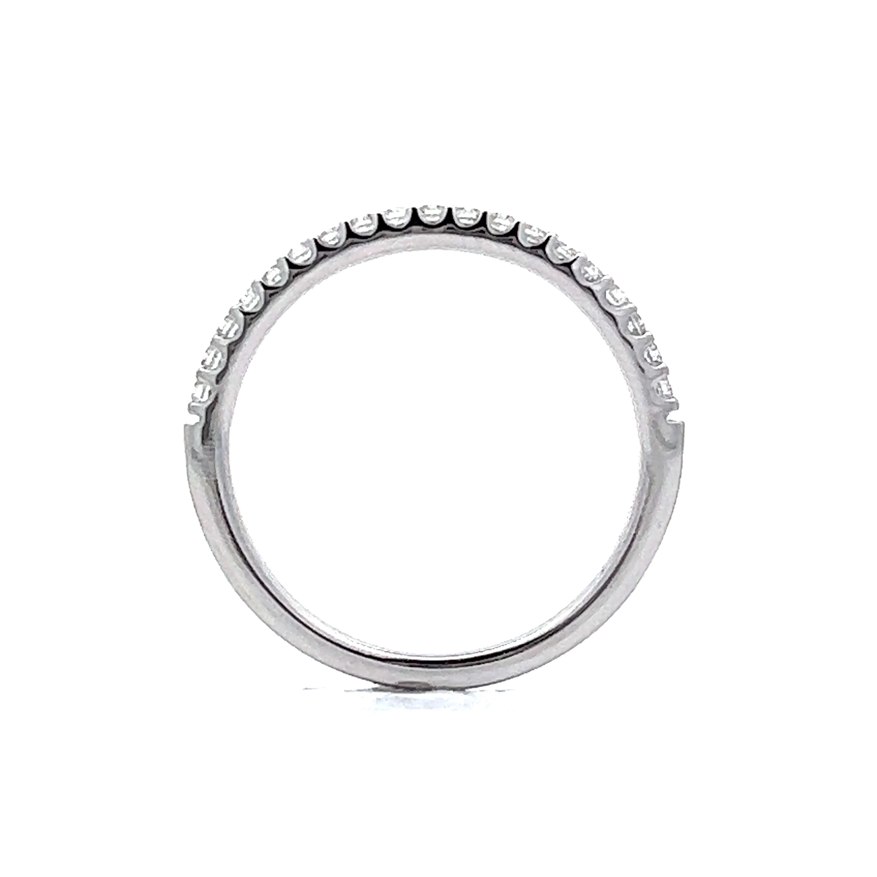 .21 Round Diamond Wedding Band in 14k White Gold - Image 4