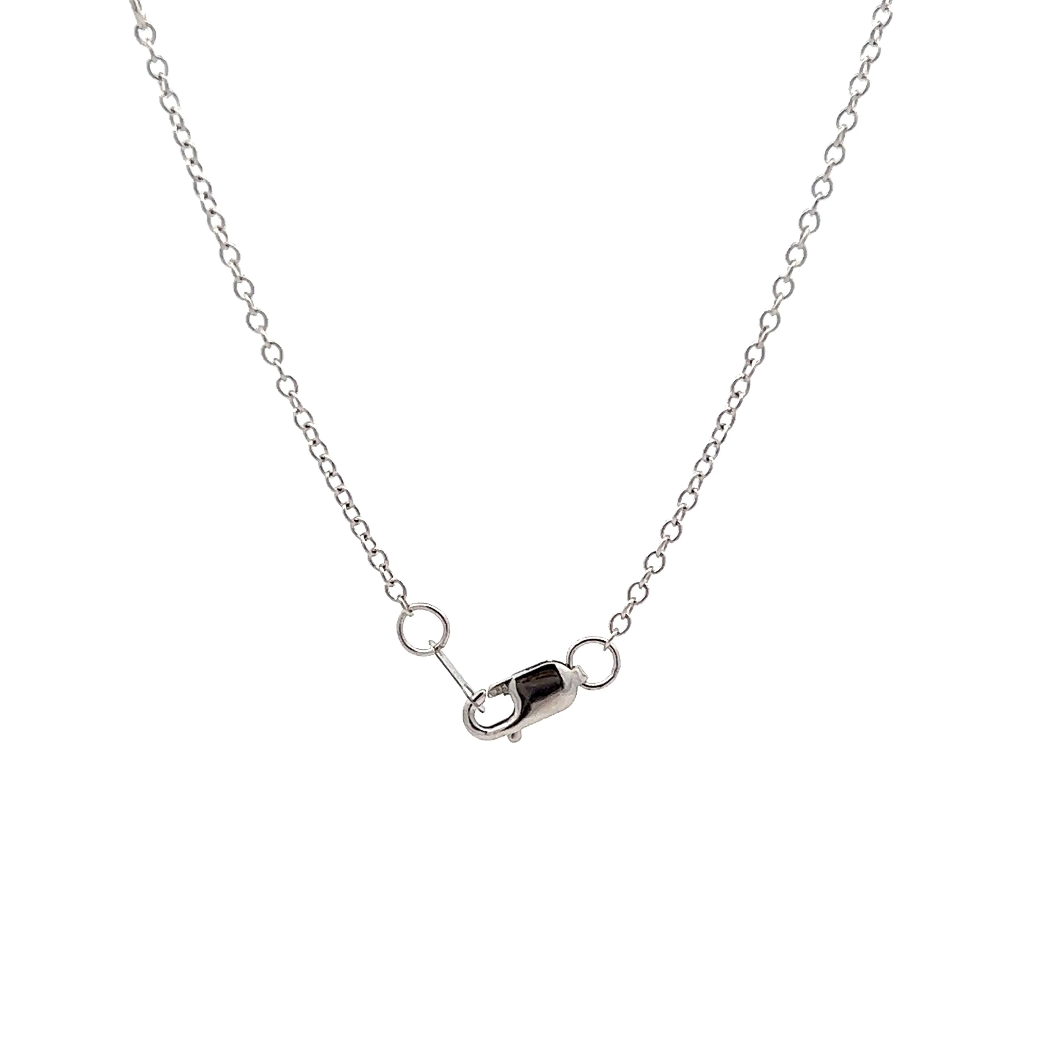 .21 Pave Diamond Pendant Necklace in 14k White Gold - Image 5