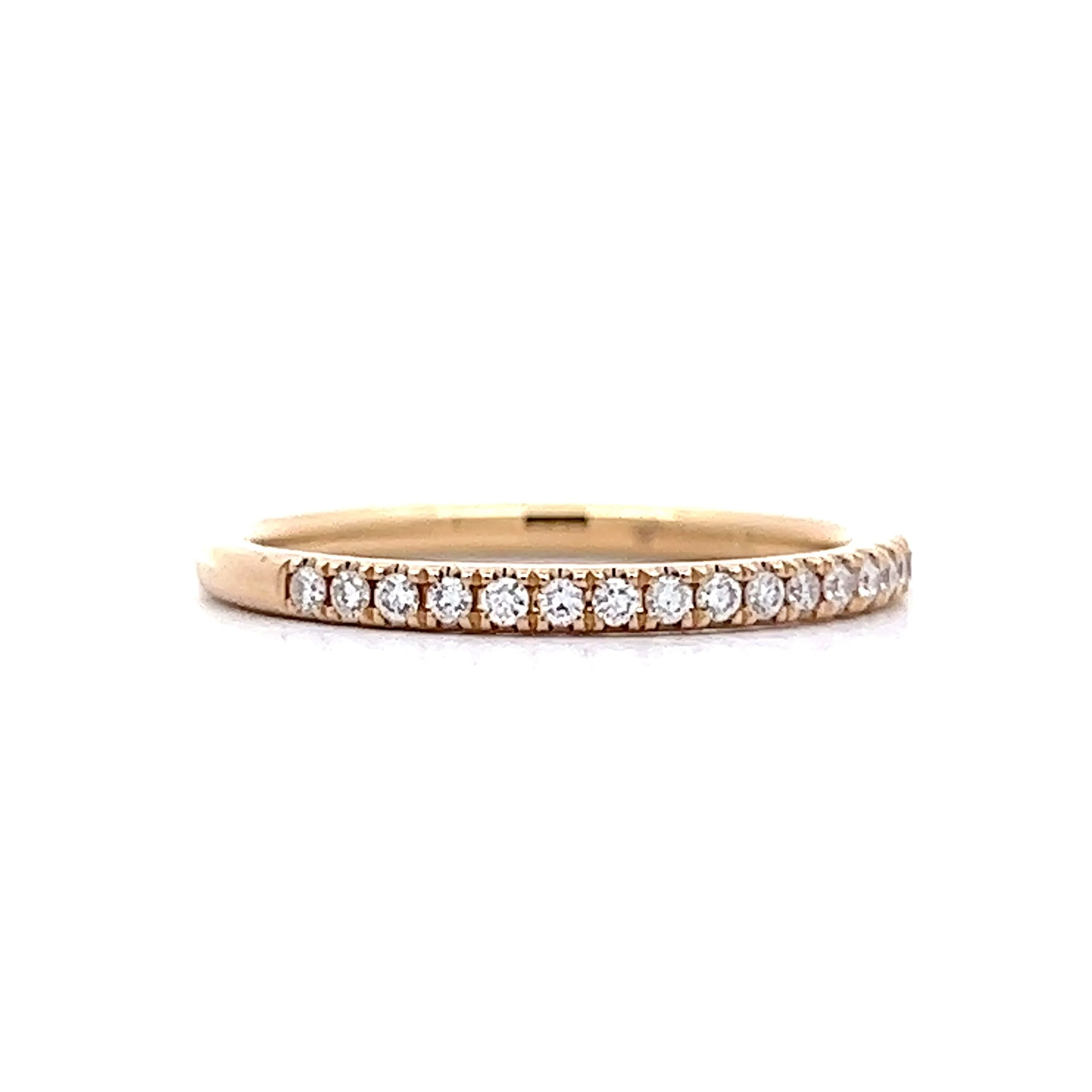 .21 Classic Round Diamond Wedding Band in 14k Yellow Gold - Image 3