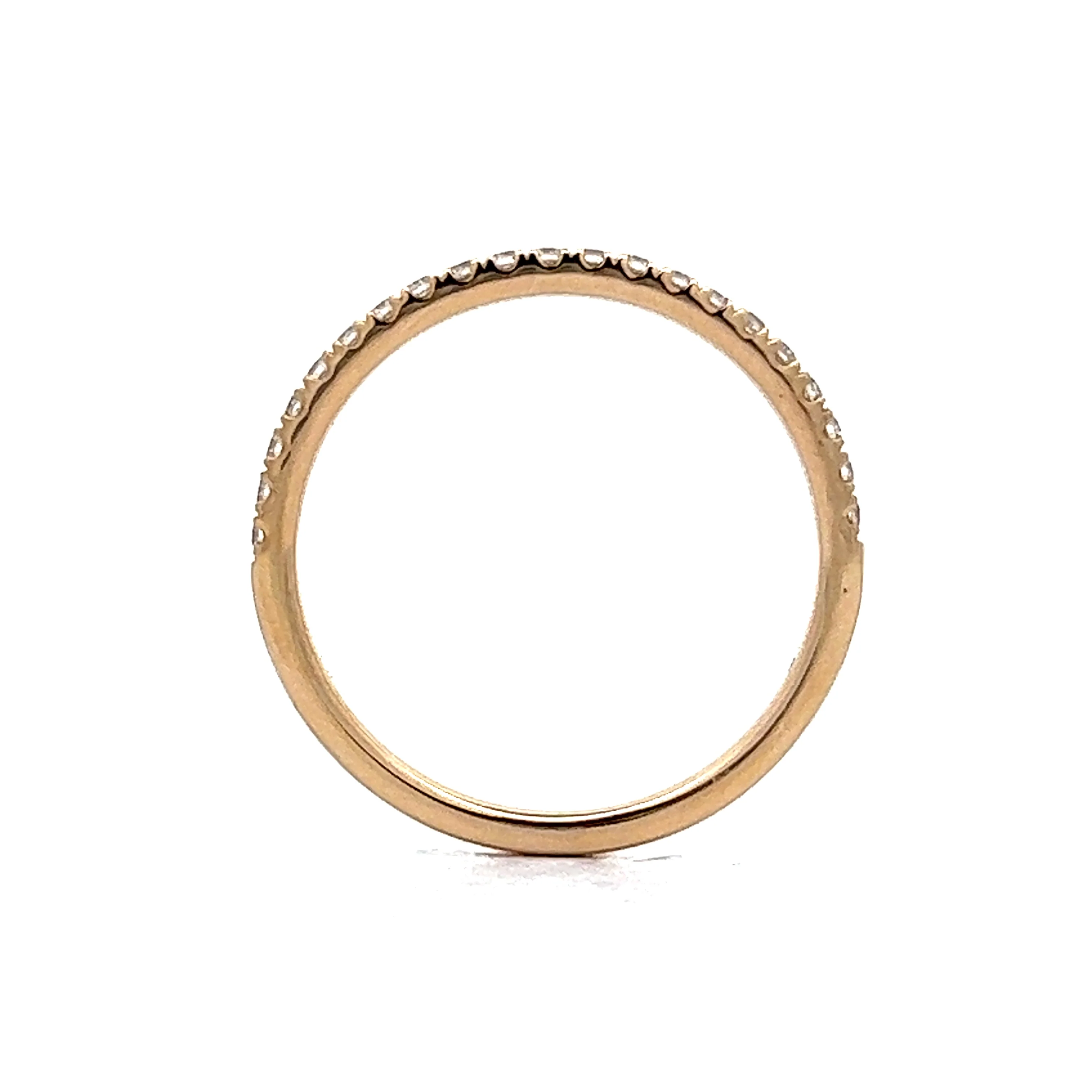 .21 Classic Round Diamond Wedding Band in 14k Yellow Gold - Image 4