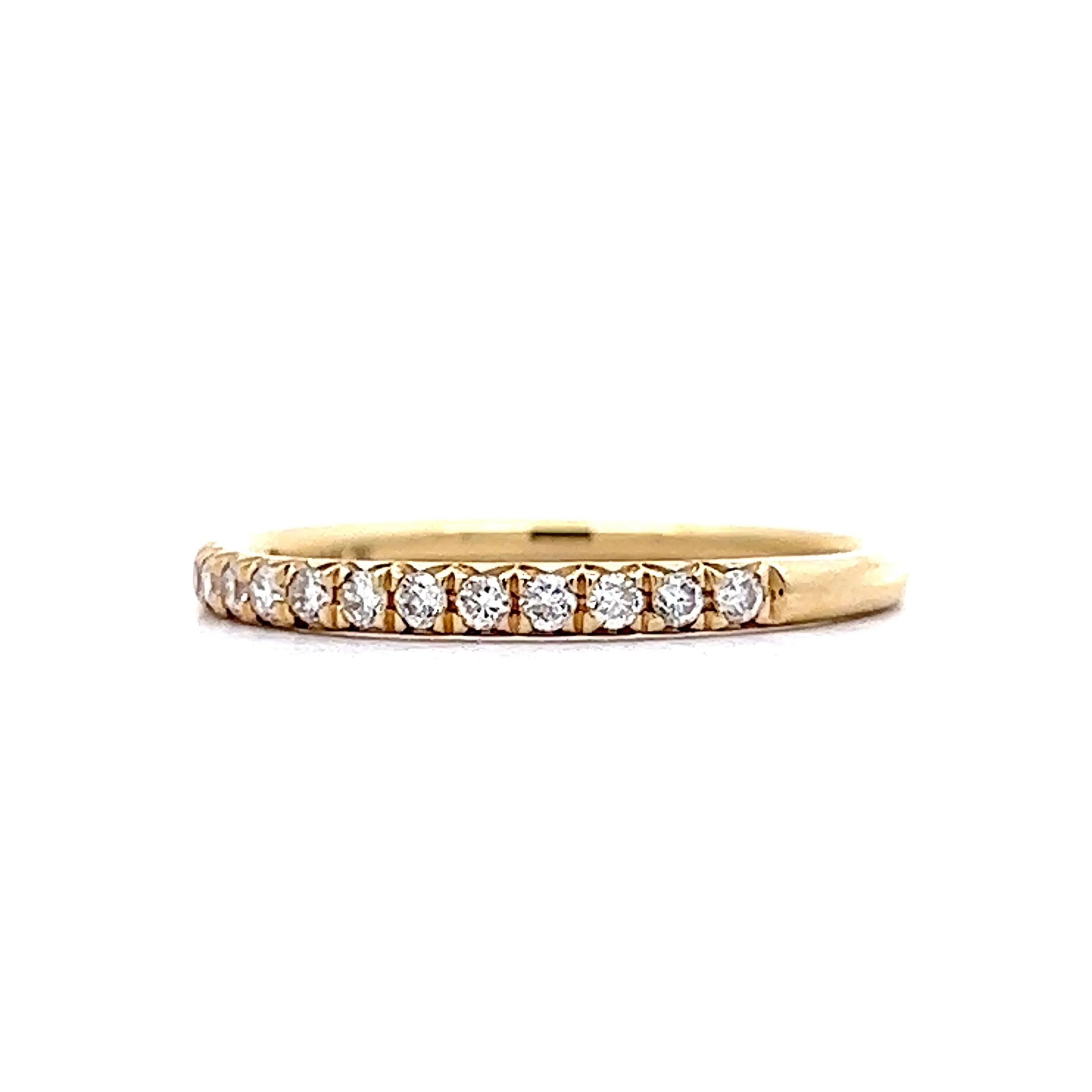 .21 Round Diamond Wedding Band in 14k Yellow Gold - Image 2