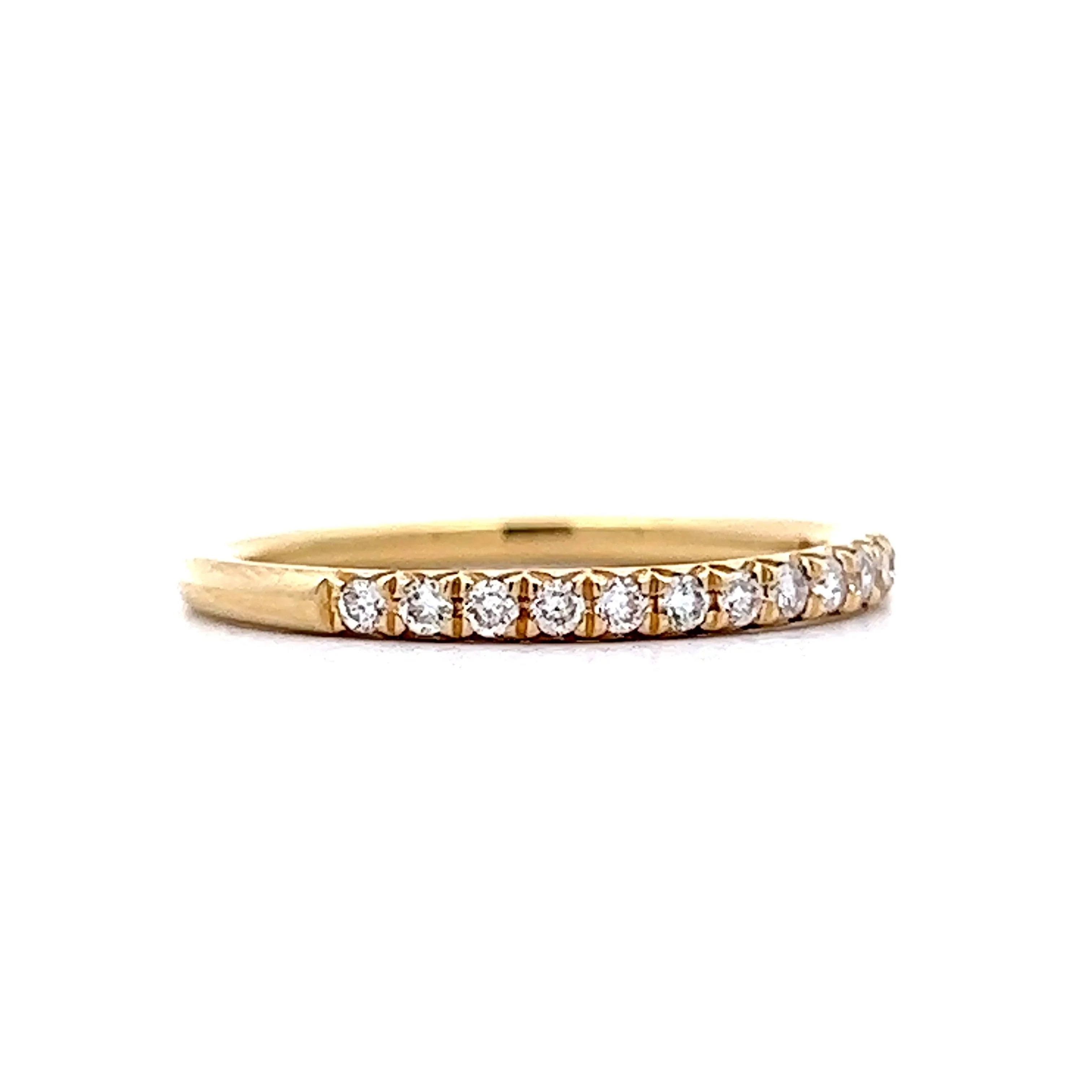 .21 Round Diamond Wedding Band in 14k Yellow Gold - Image 3