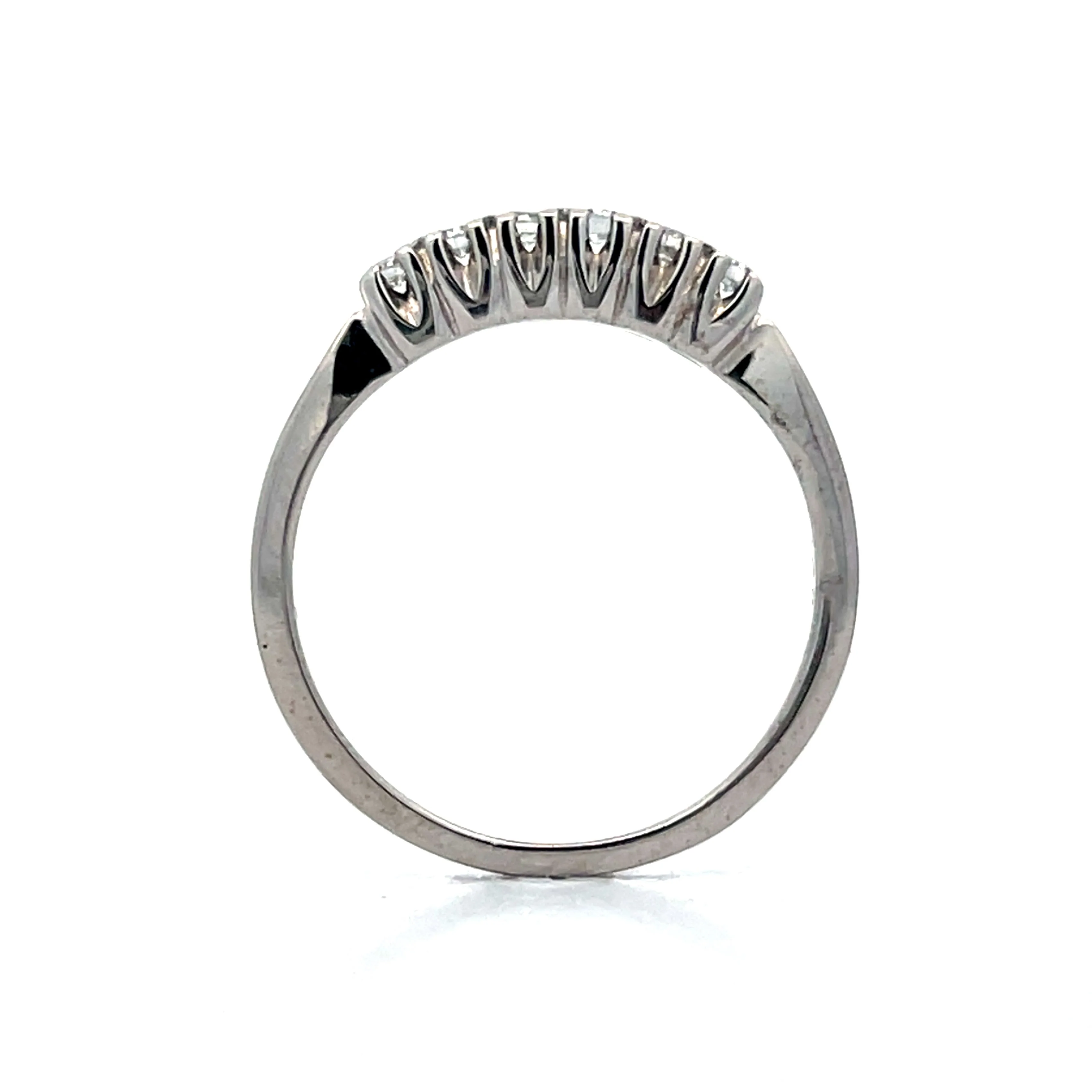 .21 Six Stone Diamond Wedding Band in 14k - Image 4