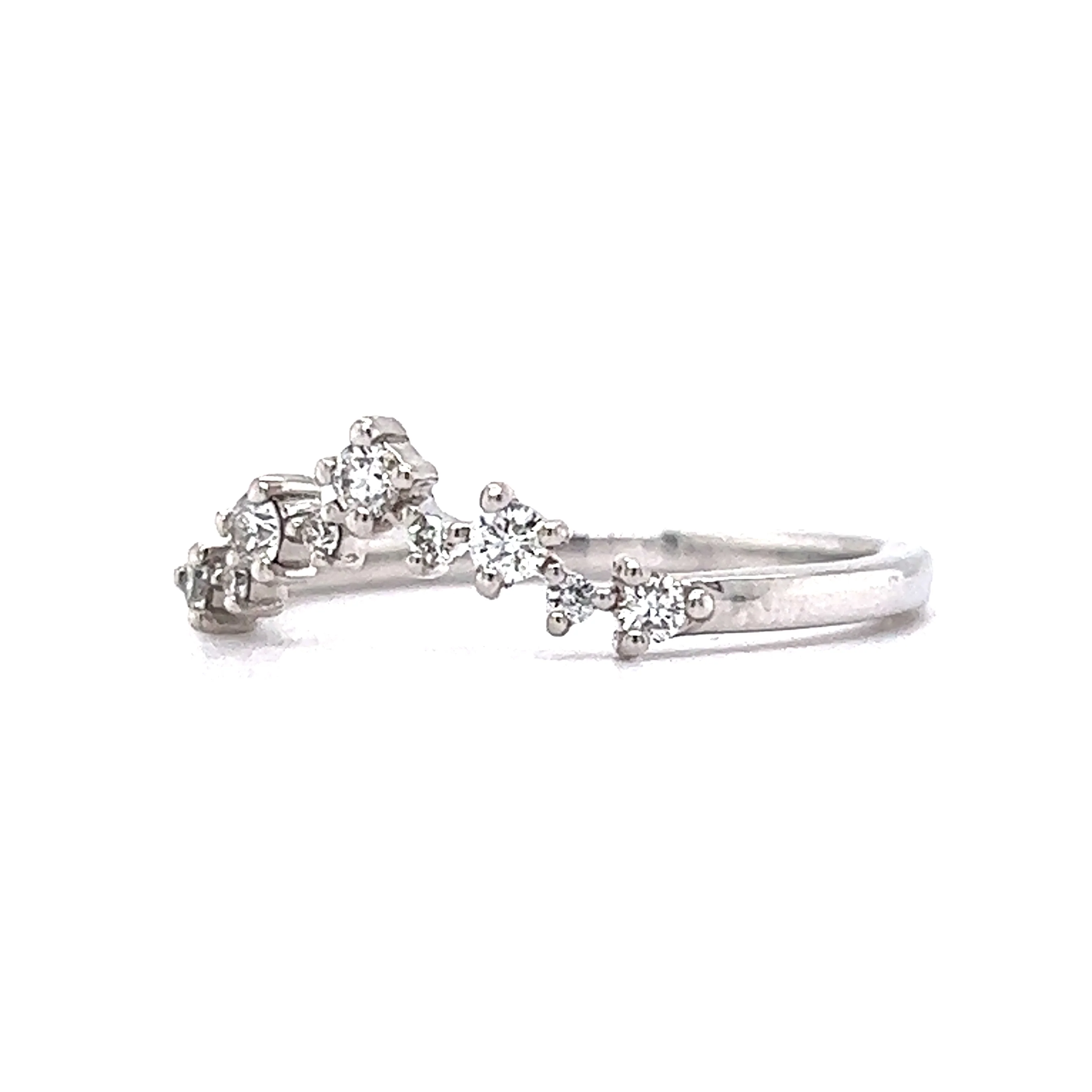 .21 Tiara Diamond Wedding Band in 14k White Gold - Image 2