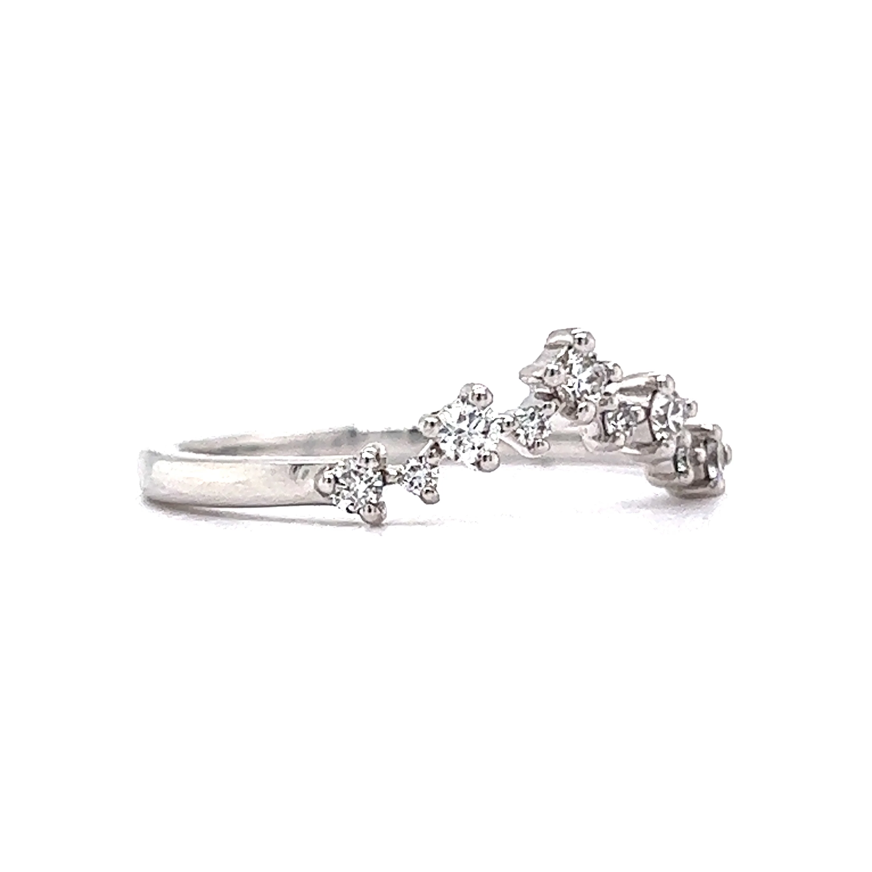 .21 Tiara Diamond Wedding Band in 14k White Gold - Image 3