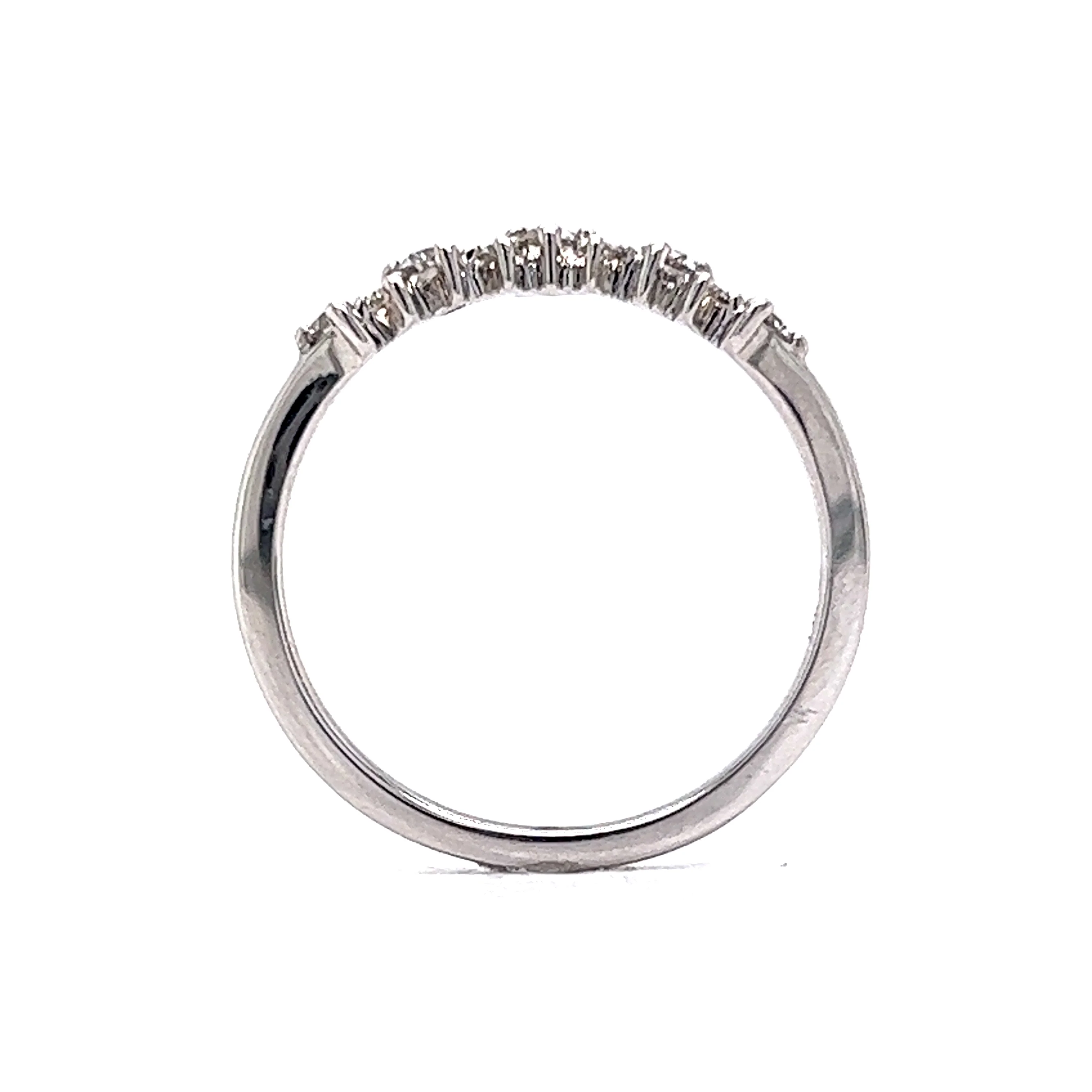 .21 Tiara Diamond Wedding Band in 14k White Gold - Image 4