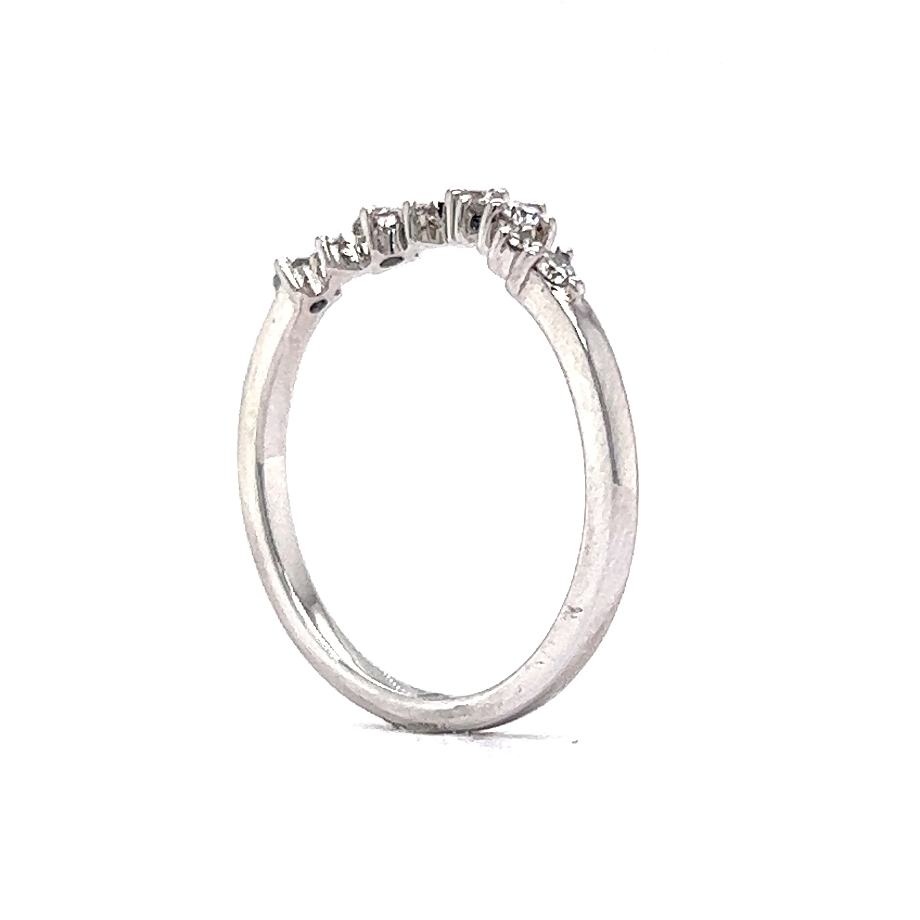 .21 Tiara Diamond Wedding Band in 14k White Gold - Image 5