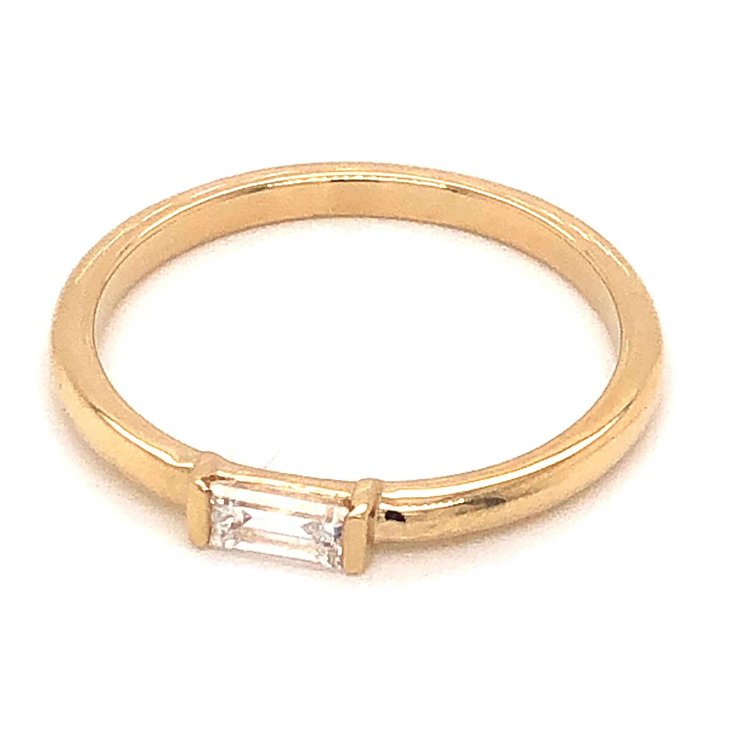 .22 Baguette Diamond Wedding Band in 14k Yellow Gold - Image 2