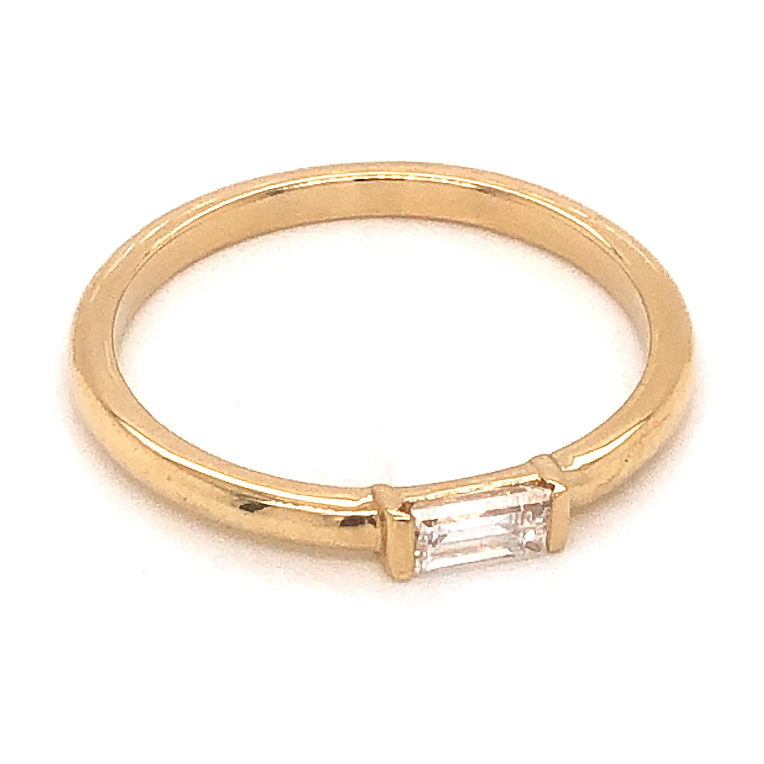 .22 Baguette Diamond Wedding Band in 14k Yellow Gold - Image 3