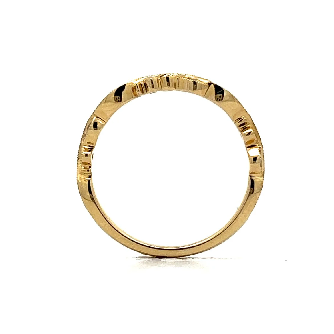.22 Diamond Stacking Band in 14k Yellow Gold - Image 4