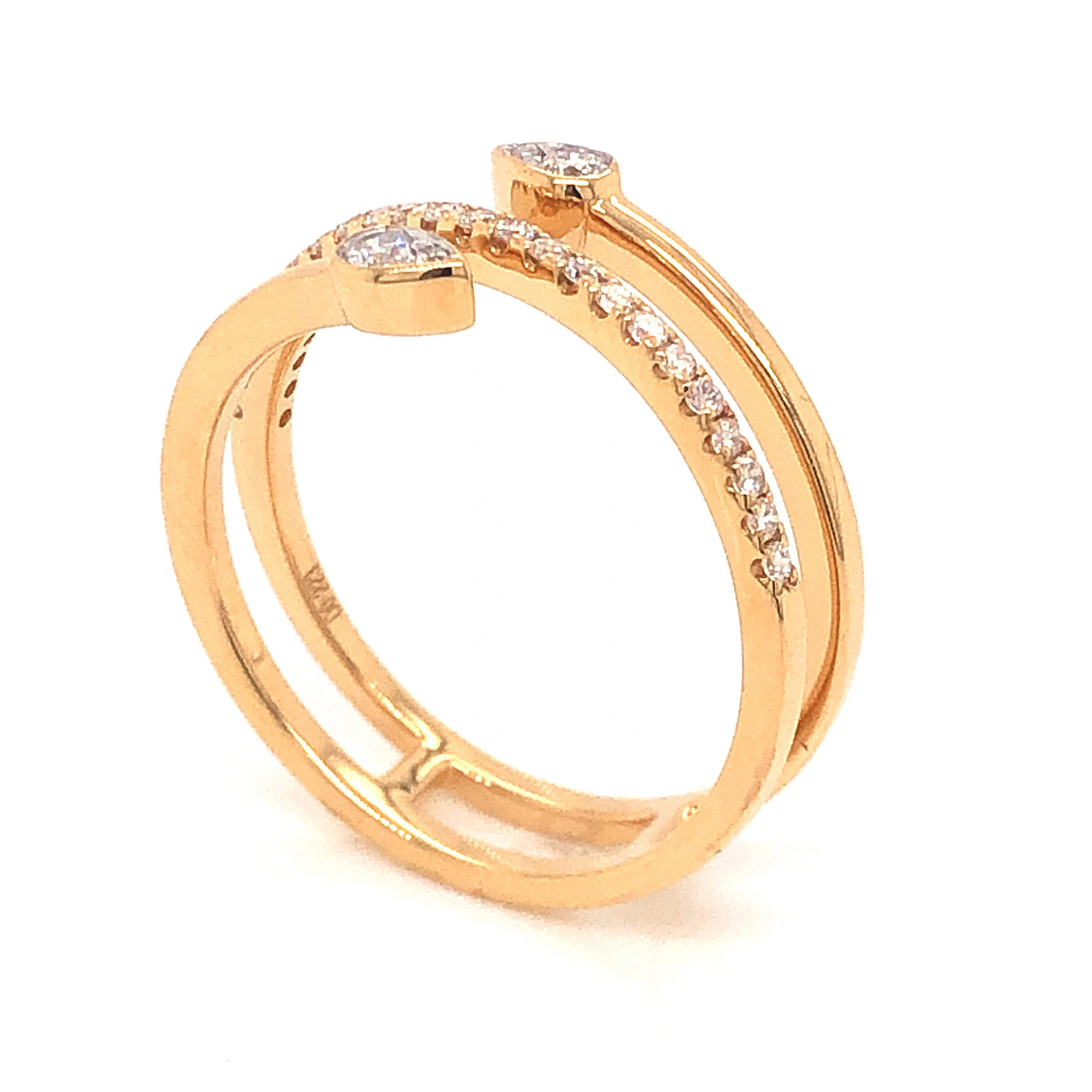 .22 Diamond Wrap-Around Ring in 18k Yellow Gold - Image 4