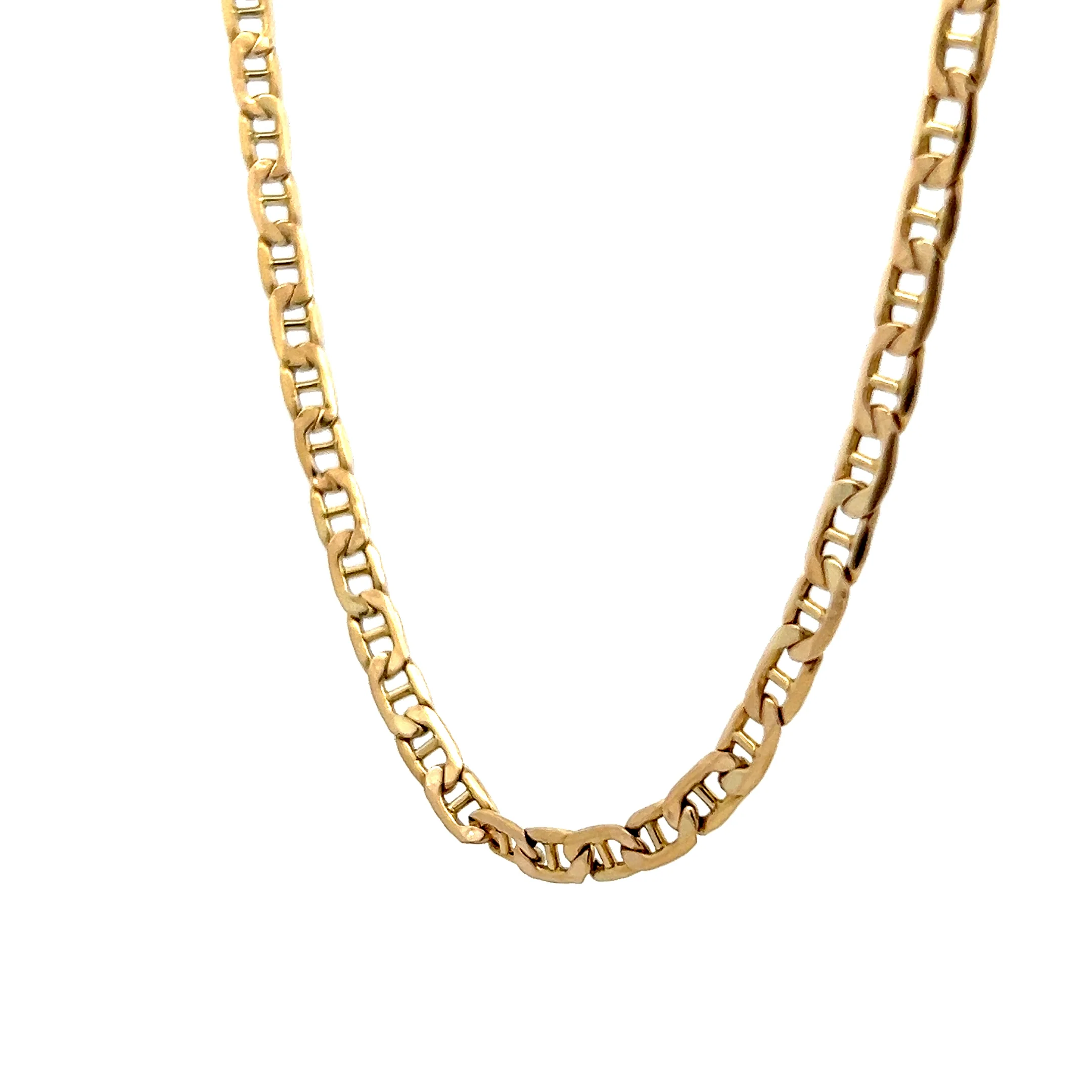 22 Inch Anchor Link Chain Necklace in 14k Yellow Gold - Image 2