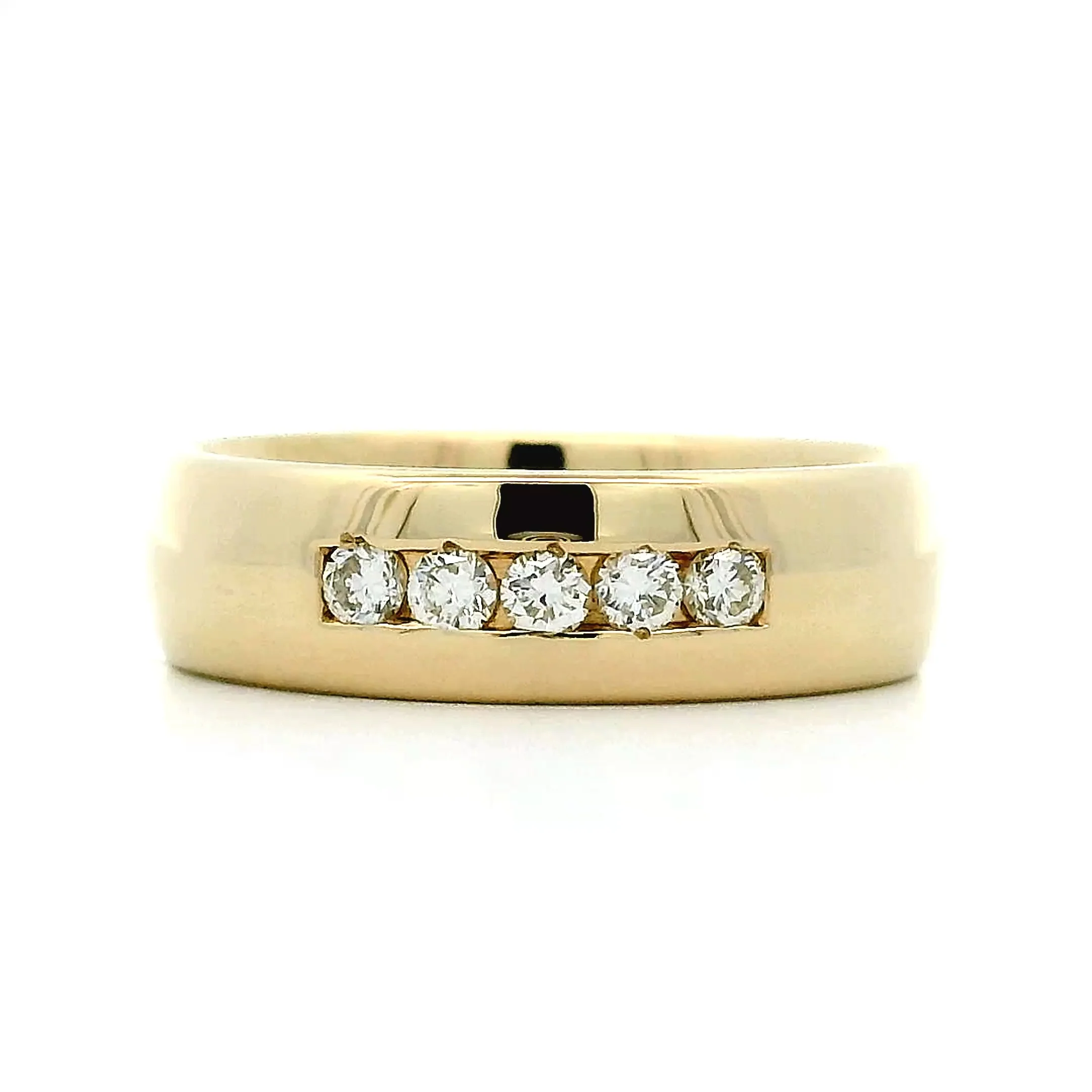 .22 Men's 6mm Diamond Wedding Band in 14k