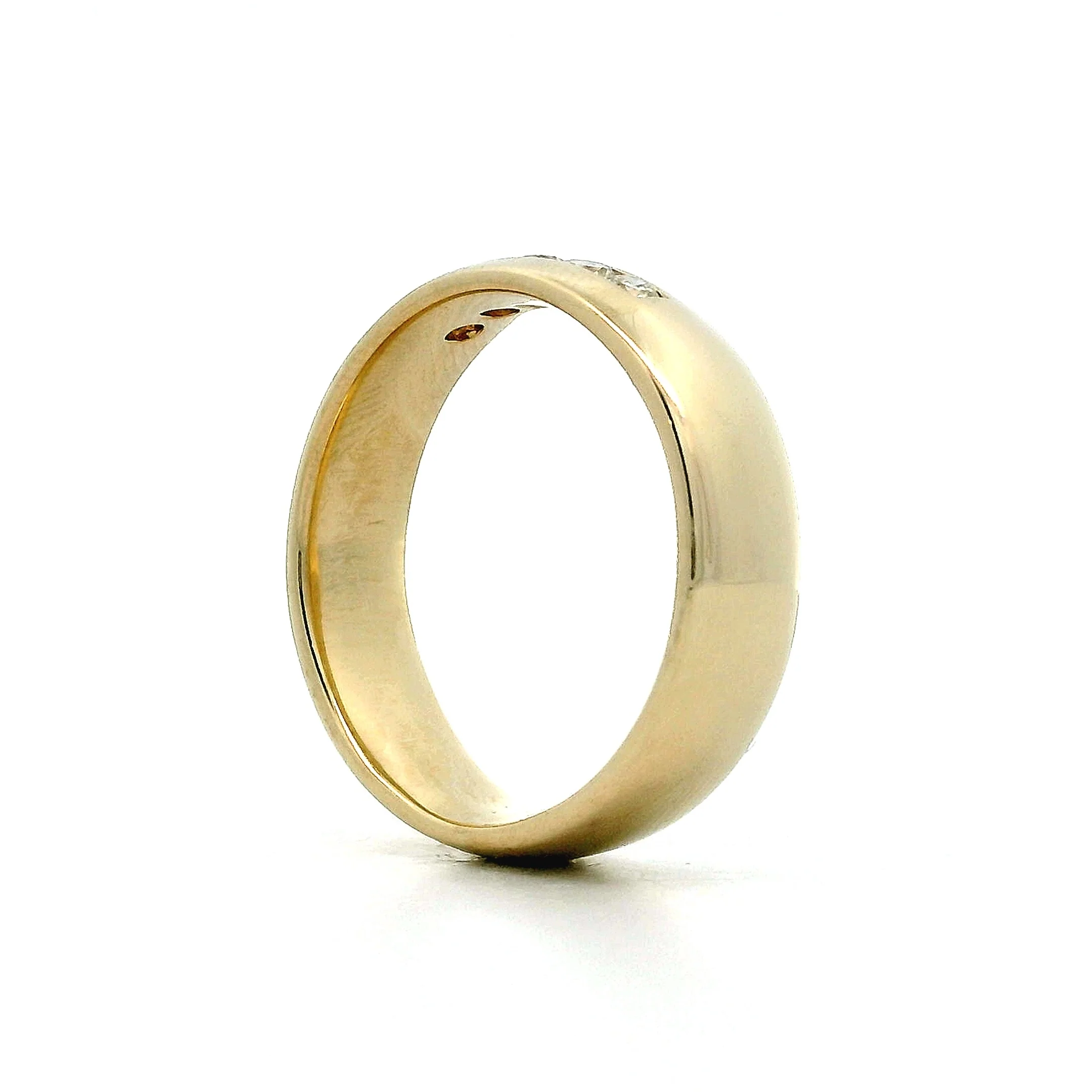 .22 Men's 6mm Diamond Wedding Band in 14k - Image 5