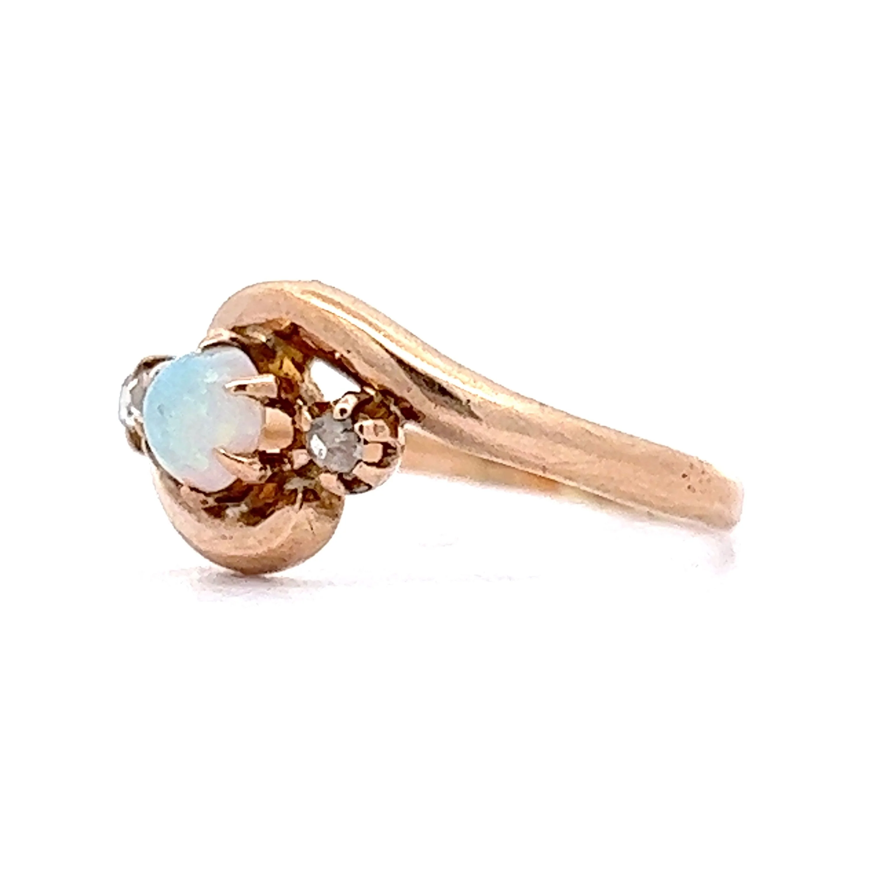 .22 Victorian Opal Right Hand Ring in 14k Yellow Gold - Image 2