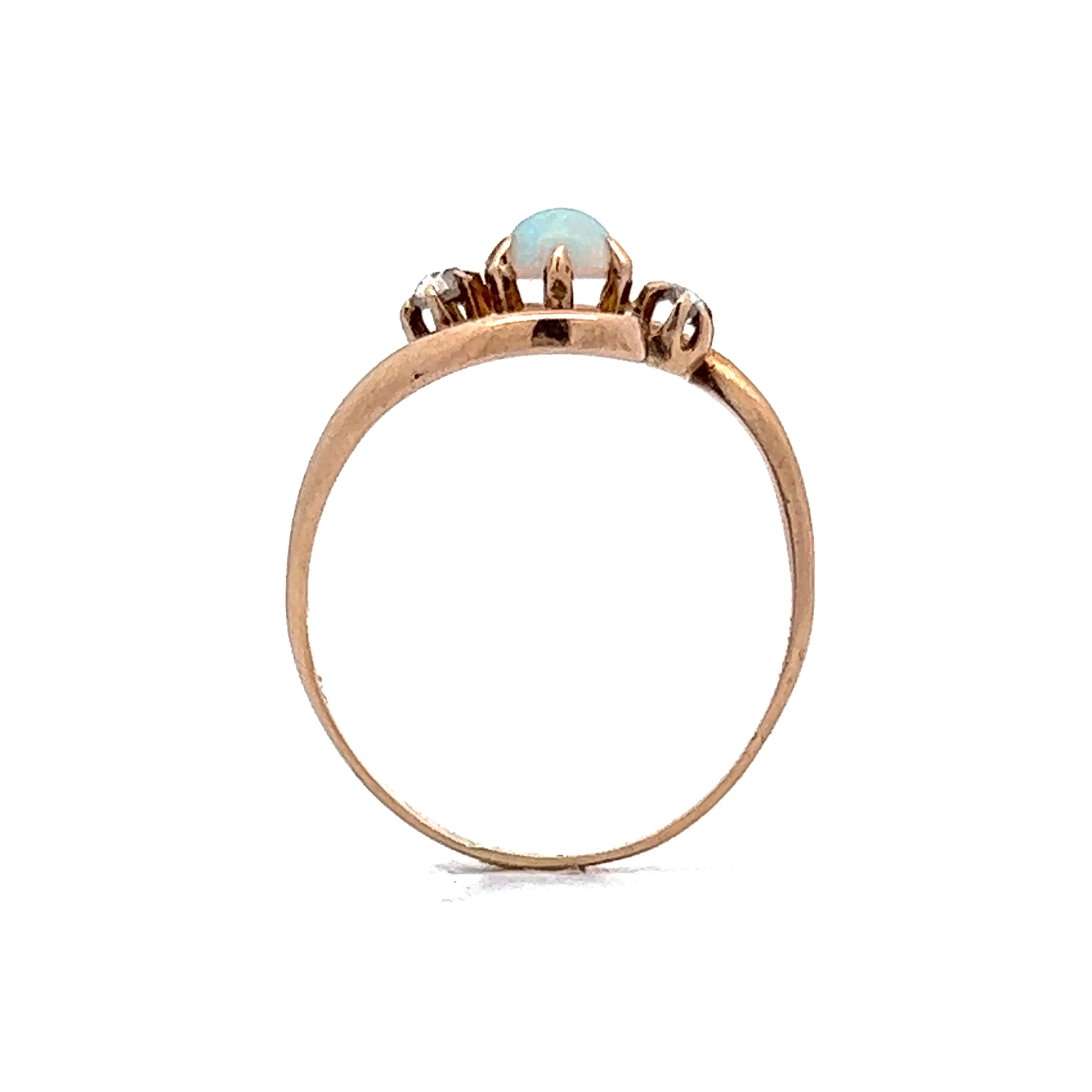 .22 Victorian Opal Right Hand Ring in 14k Yellow Gold - Image 4